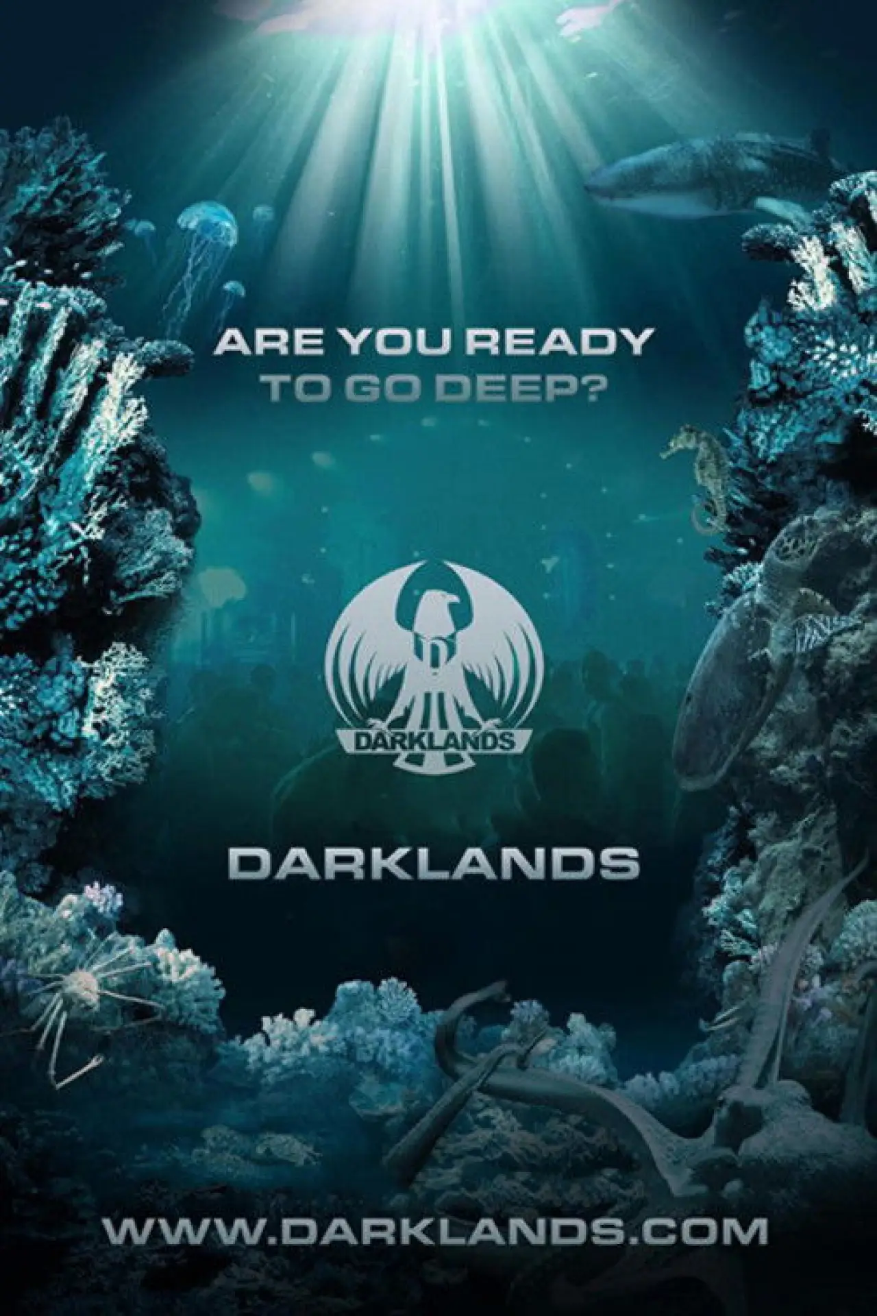 Plakat filmowy "Darklands: Are You Ready to Go Deep?"