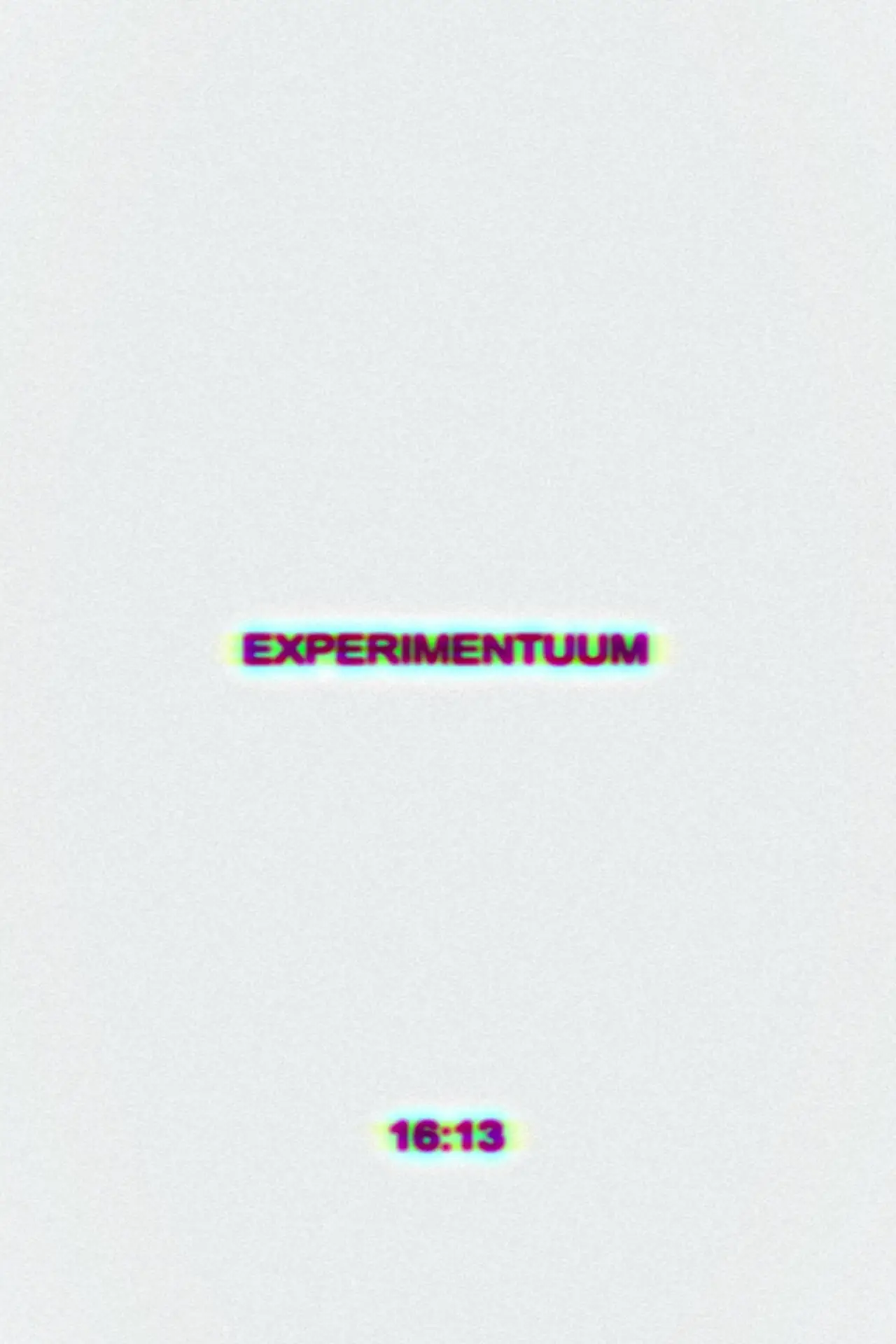 Plakat filmowy "Experimentuum"