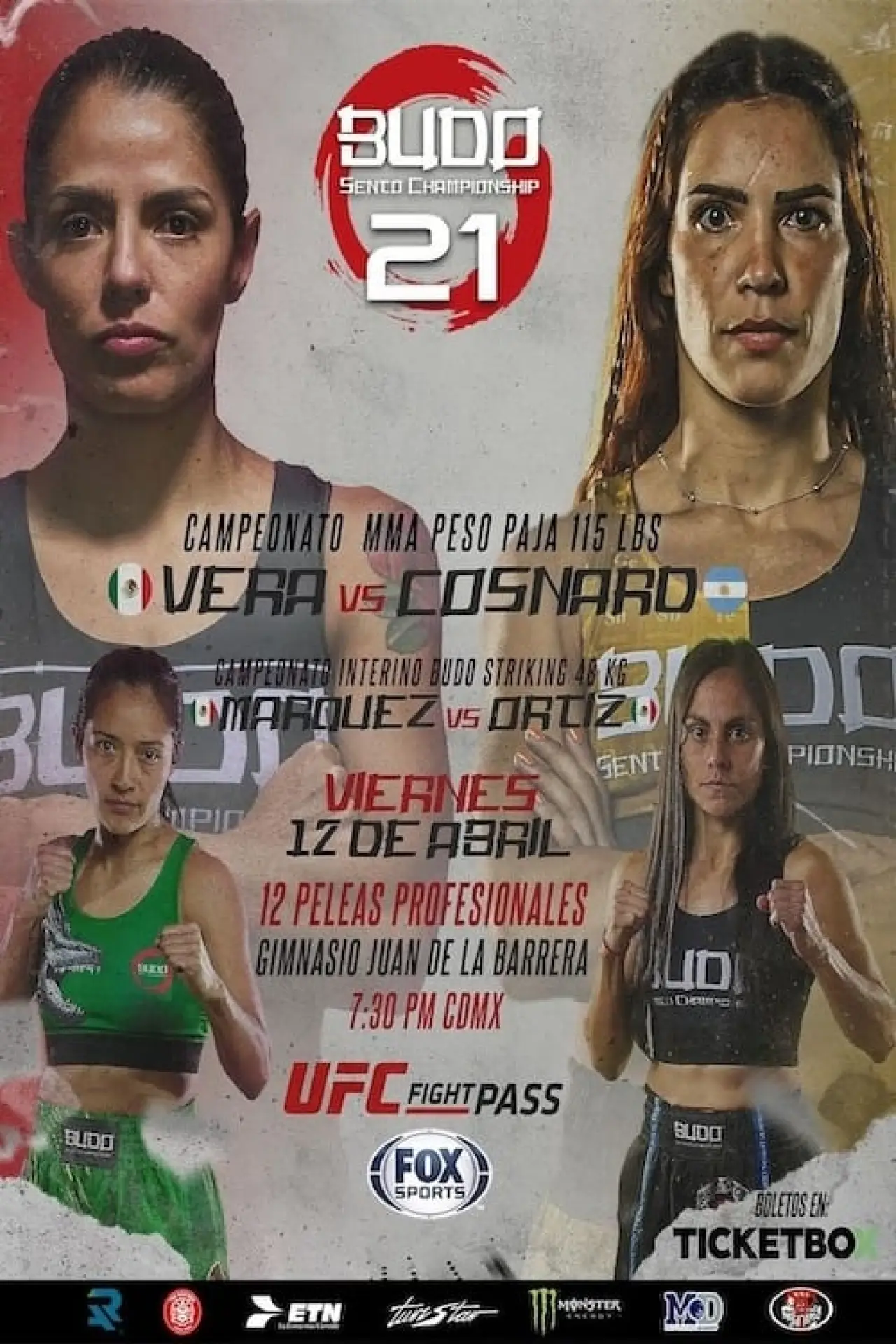 Plakat filmowy "Budo Sento Championship 21"