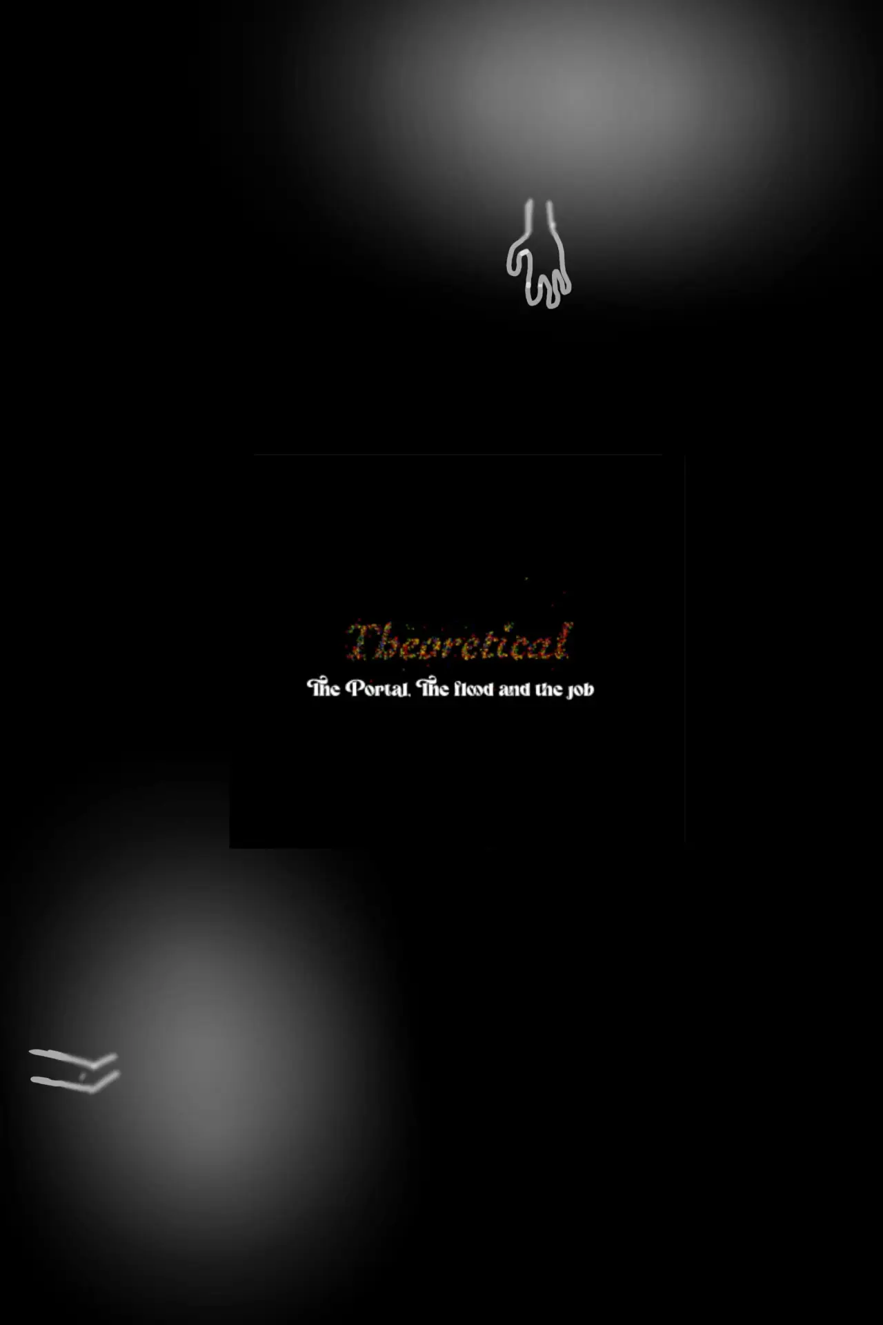 Plakat filmowy "Theoretical: The Portal, The Flood and The Job"