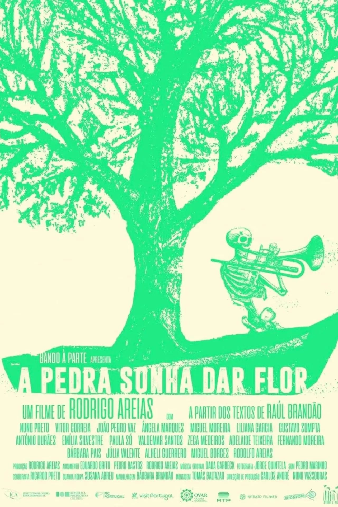 Plakat filmowy "A Pedra Sonha Dar Flor"