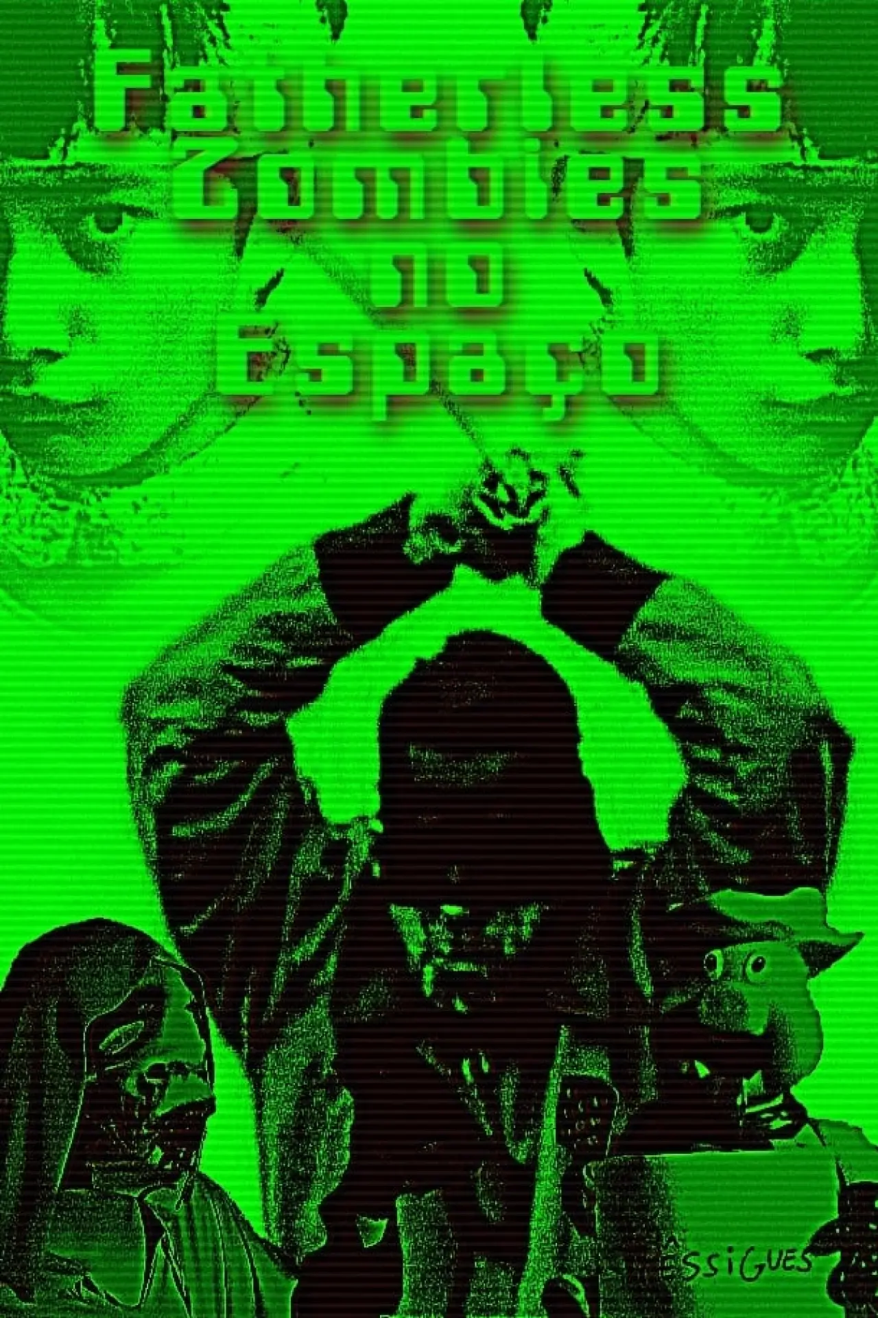 Plakat filmowy "Fatherless Zombies no Espaço"