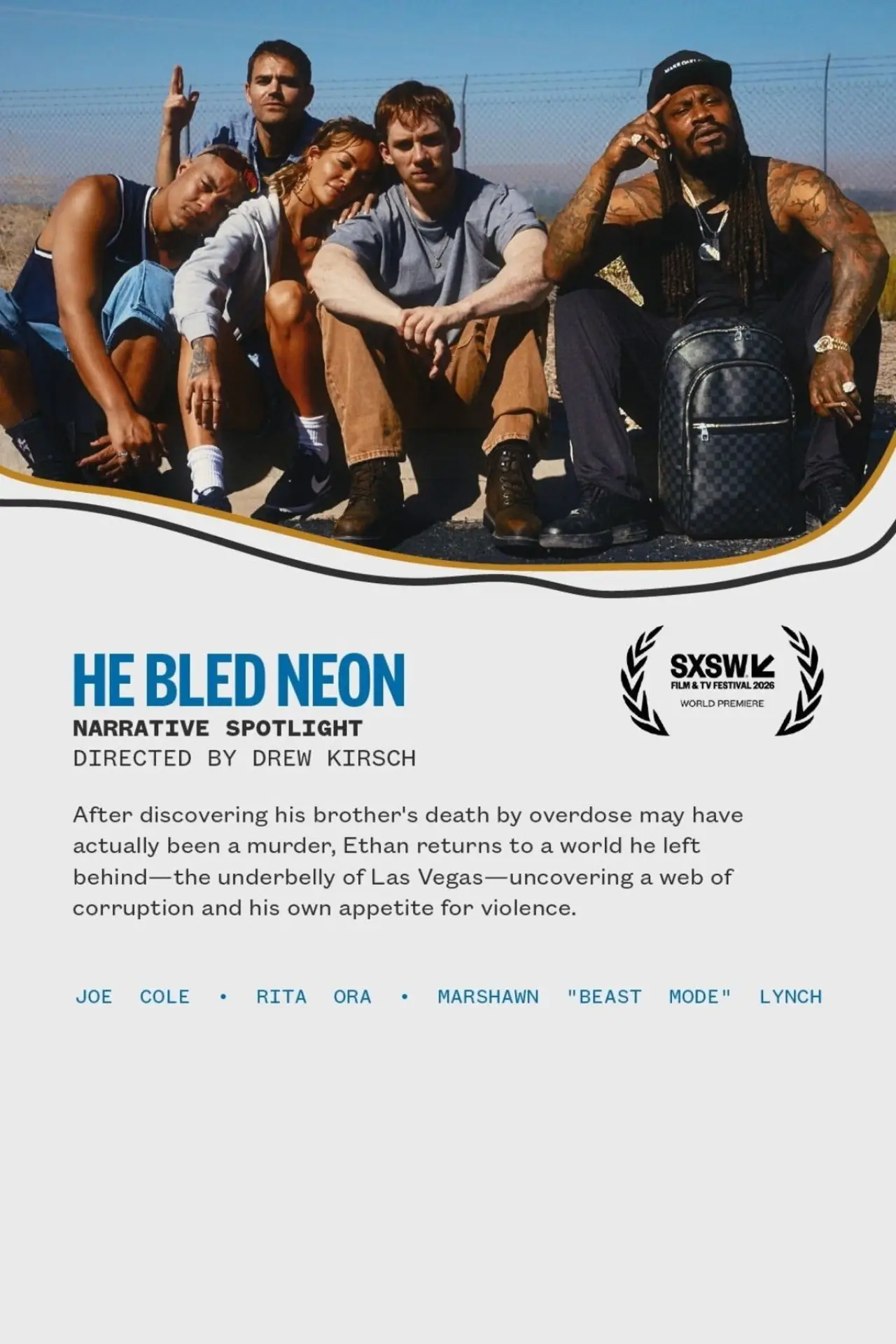 Plakat filmowy "He Bled Neon"