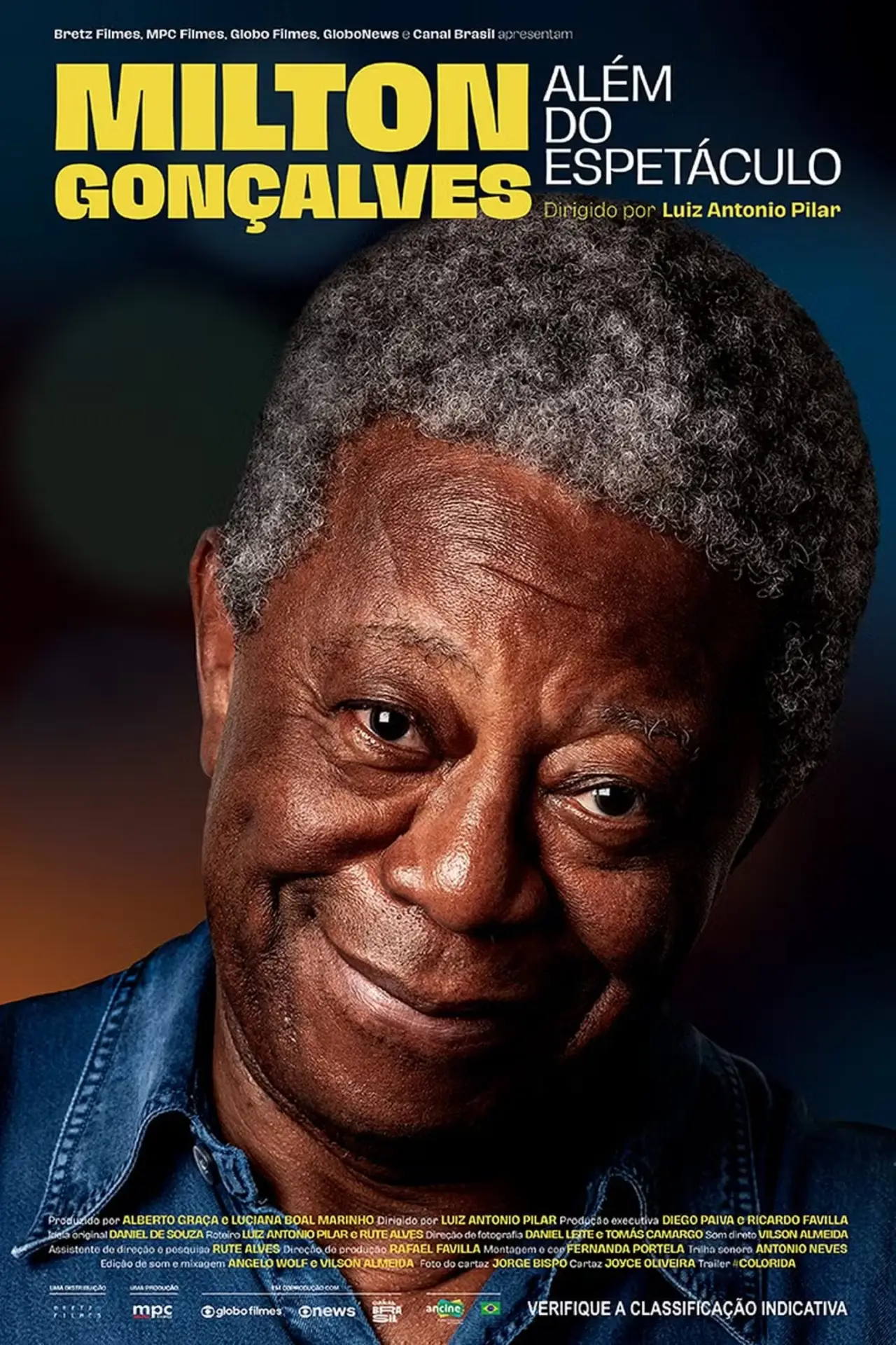 Plakat filmowy "Milton Gonçalves, Além do Espetáculo"