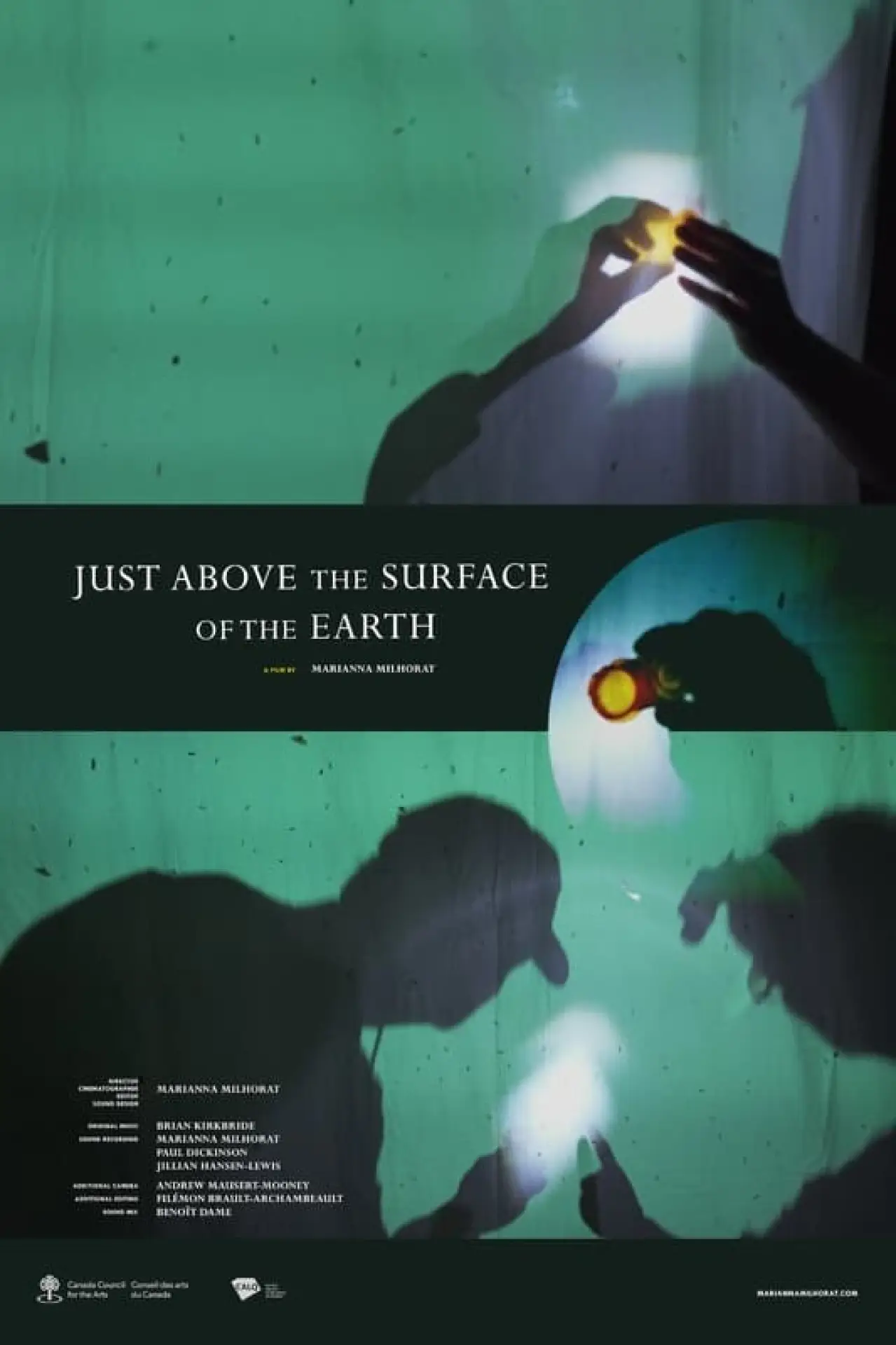 Plakat filmowy "Just Above the Surface of the Earth (For a Coming Extinction)"
