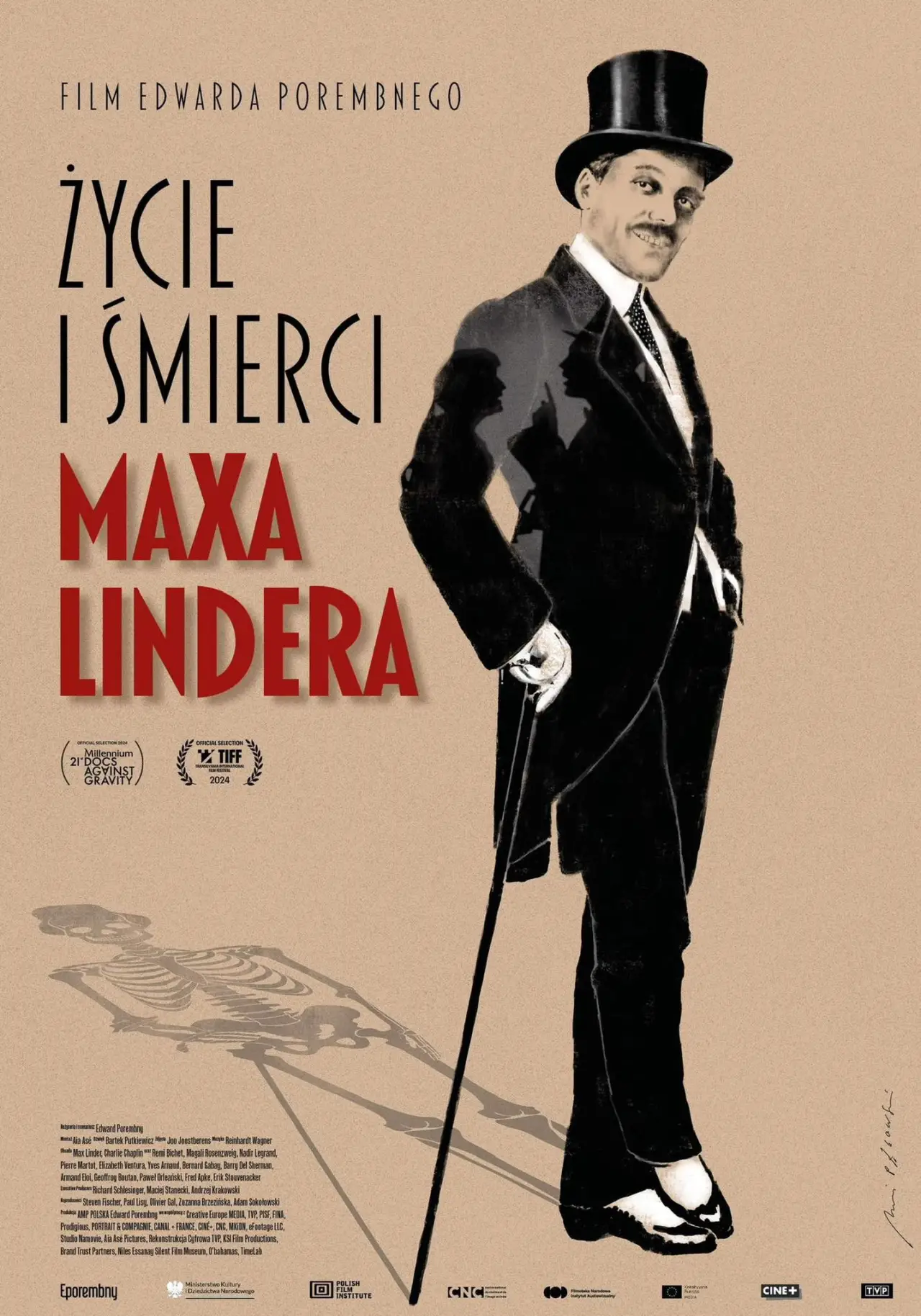 Plakat filmowy "Życie i śmierci Maxa Lindera"