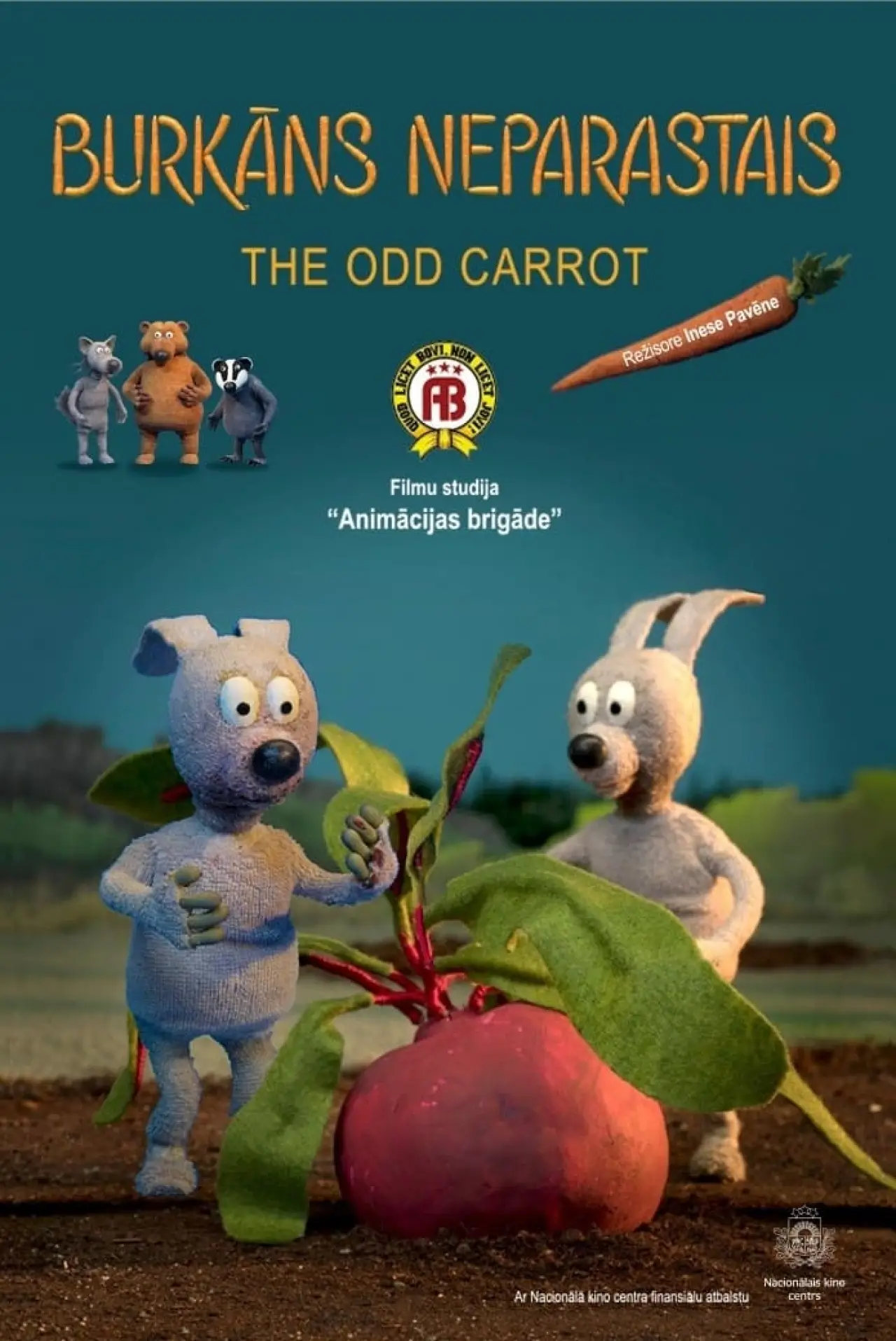 Plakat filmowy "Burkāns neparastais"