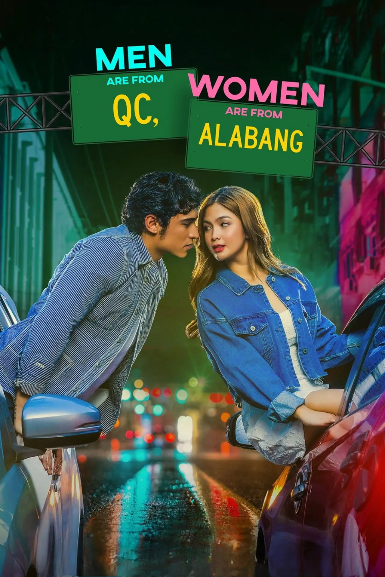 Plakat filmowy "Mga Lalaki Mula QC, Mga Babae Mula Alabang"