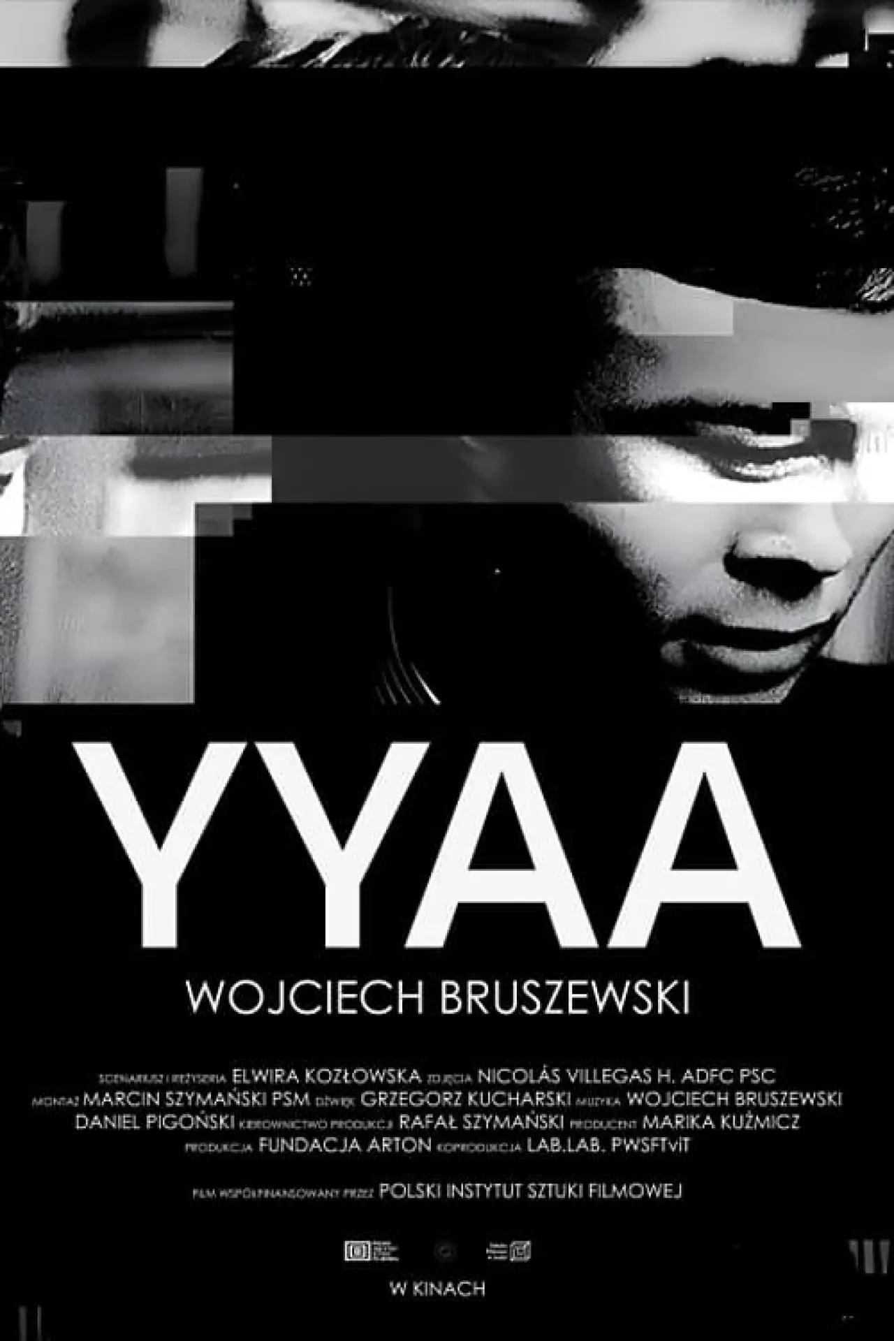 Plakat filmowy "YYAA. Wojciech Bruszewski"