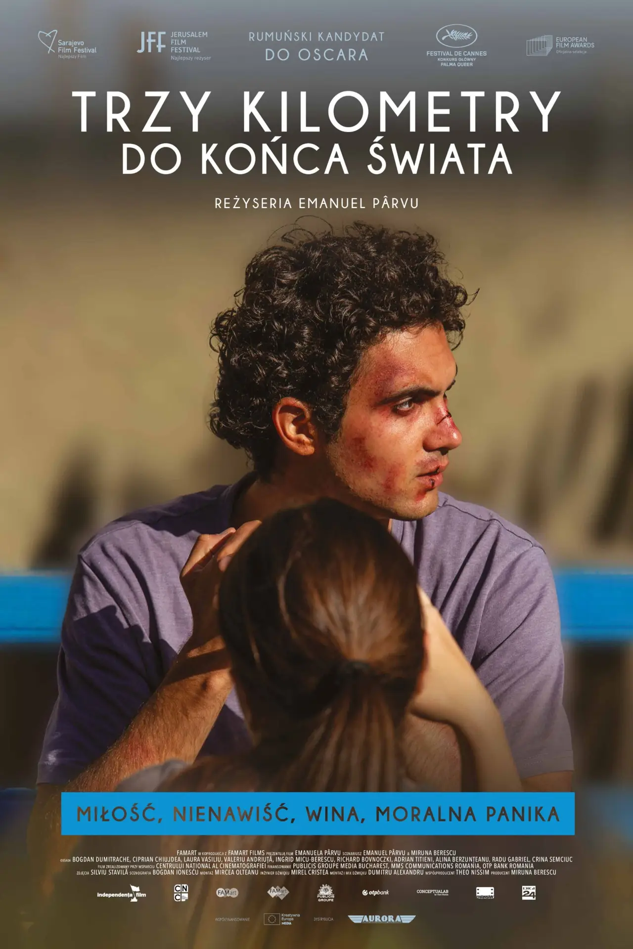 Plakat filmowy "Trzy kilometry do końca świata"