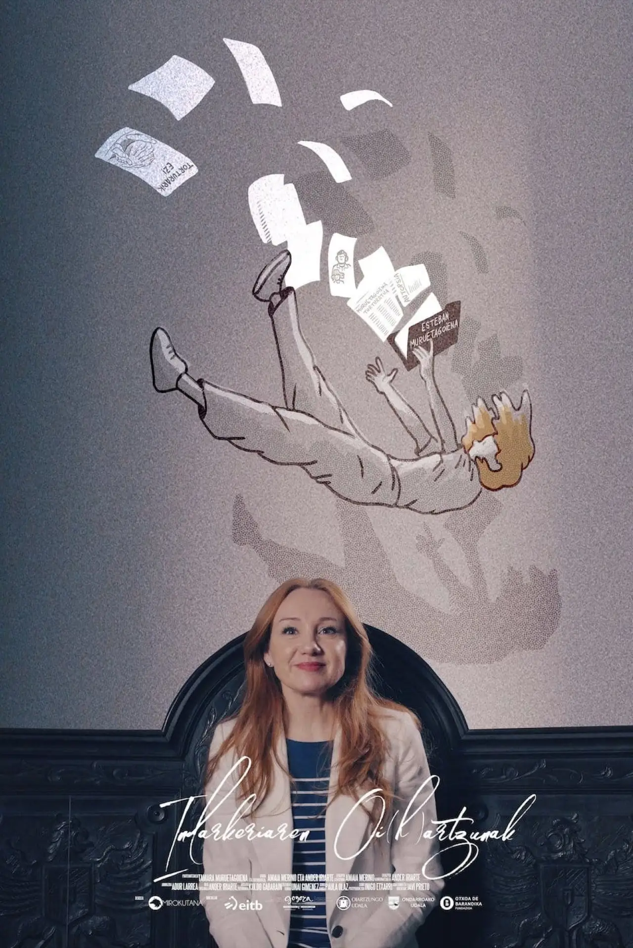 Plakat filmowy "Indarkeriaren oi(h)artzunak"