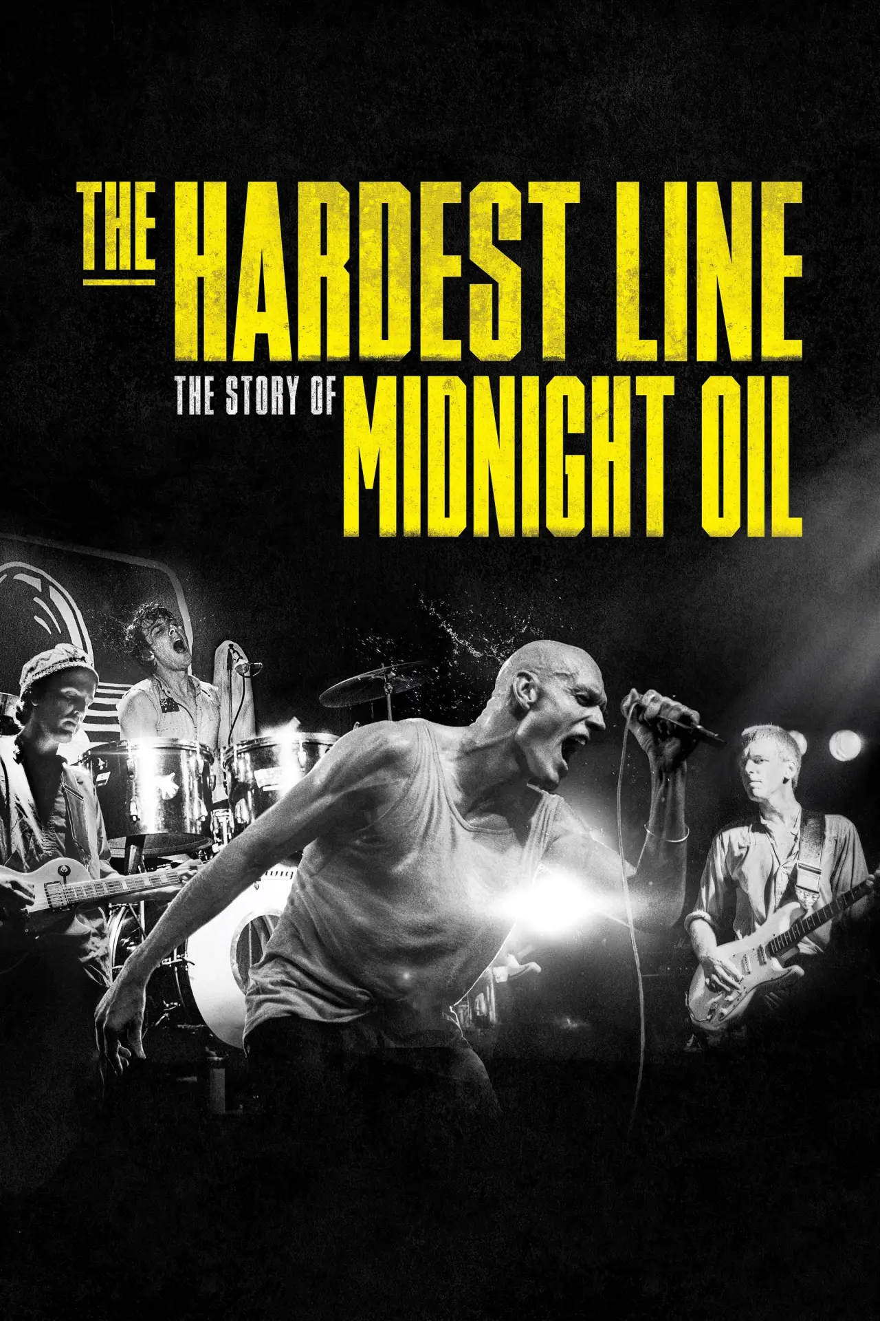 Plakat filmowy "Midnight Oil: The Hardest Line"