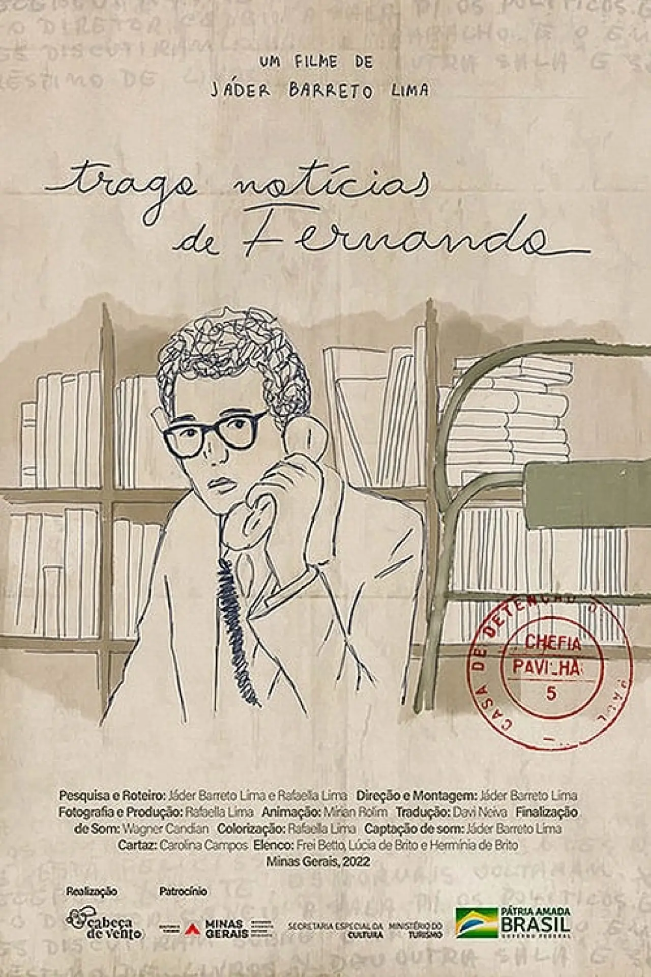 Plakat filmowy "Trago Notícias de Fernando"
