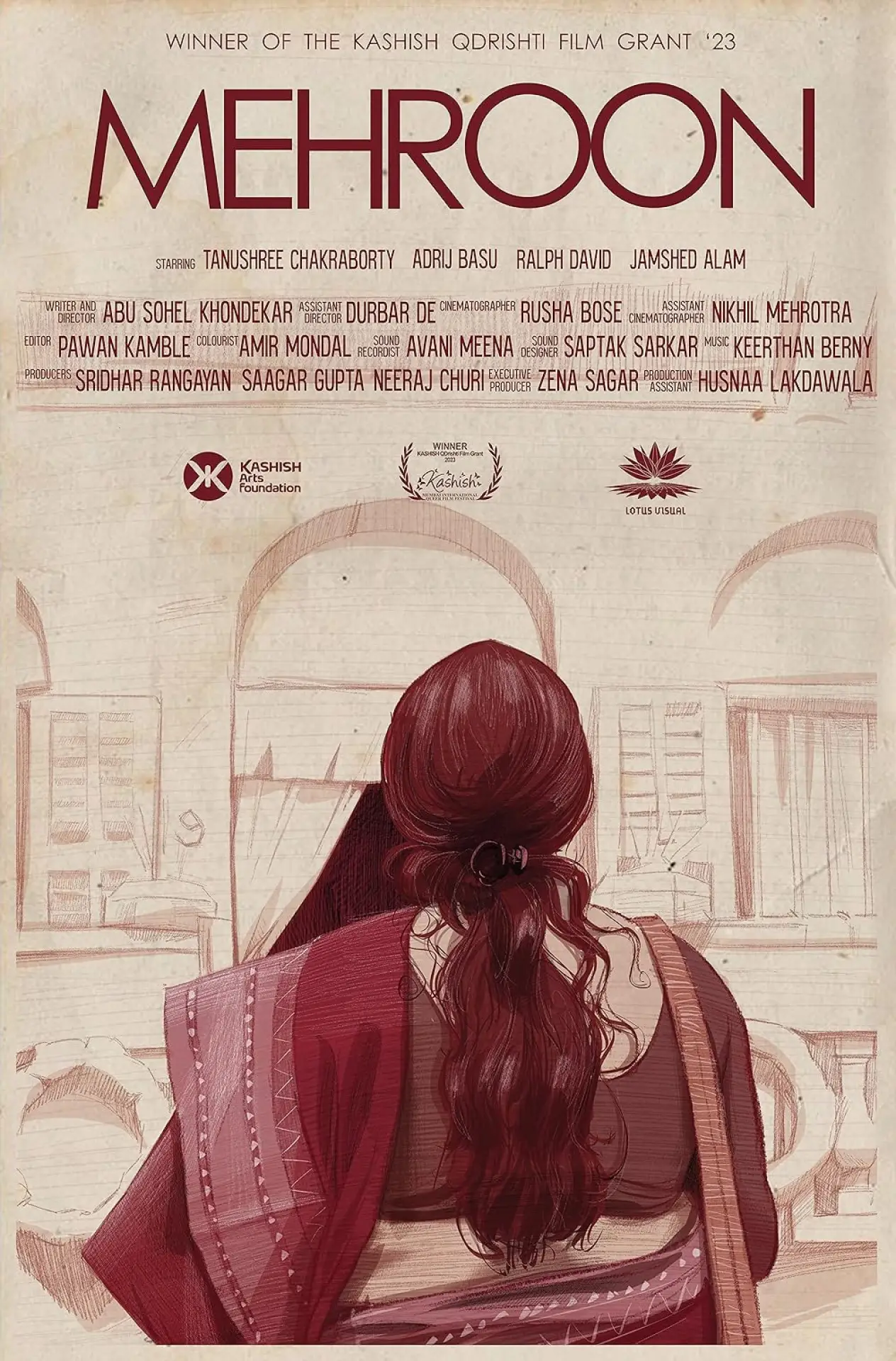 Plakat filmowy "Mehroon"