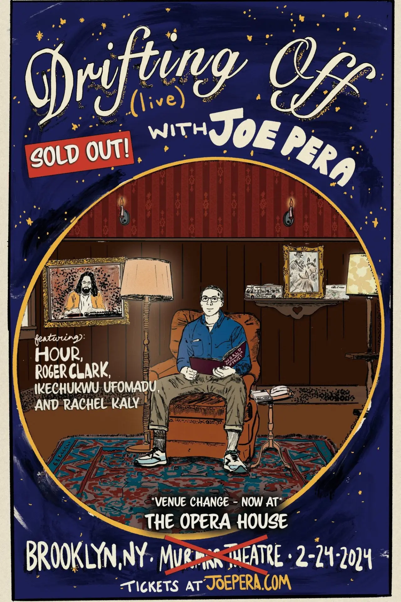 Plakat filmowy "Drifting Off with Joe Pera: Live at the Brooklyn Opera House"