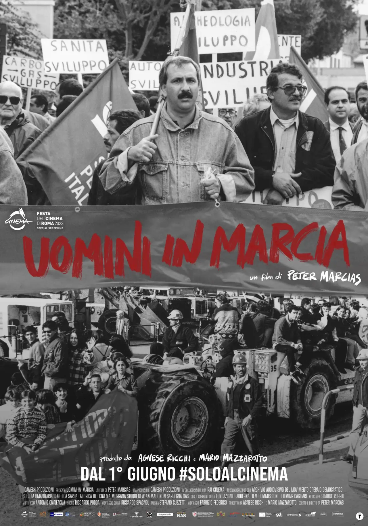 Plakat filmowy "Uomini in Marcia"