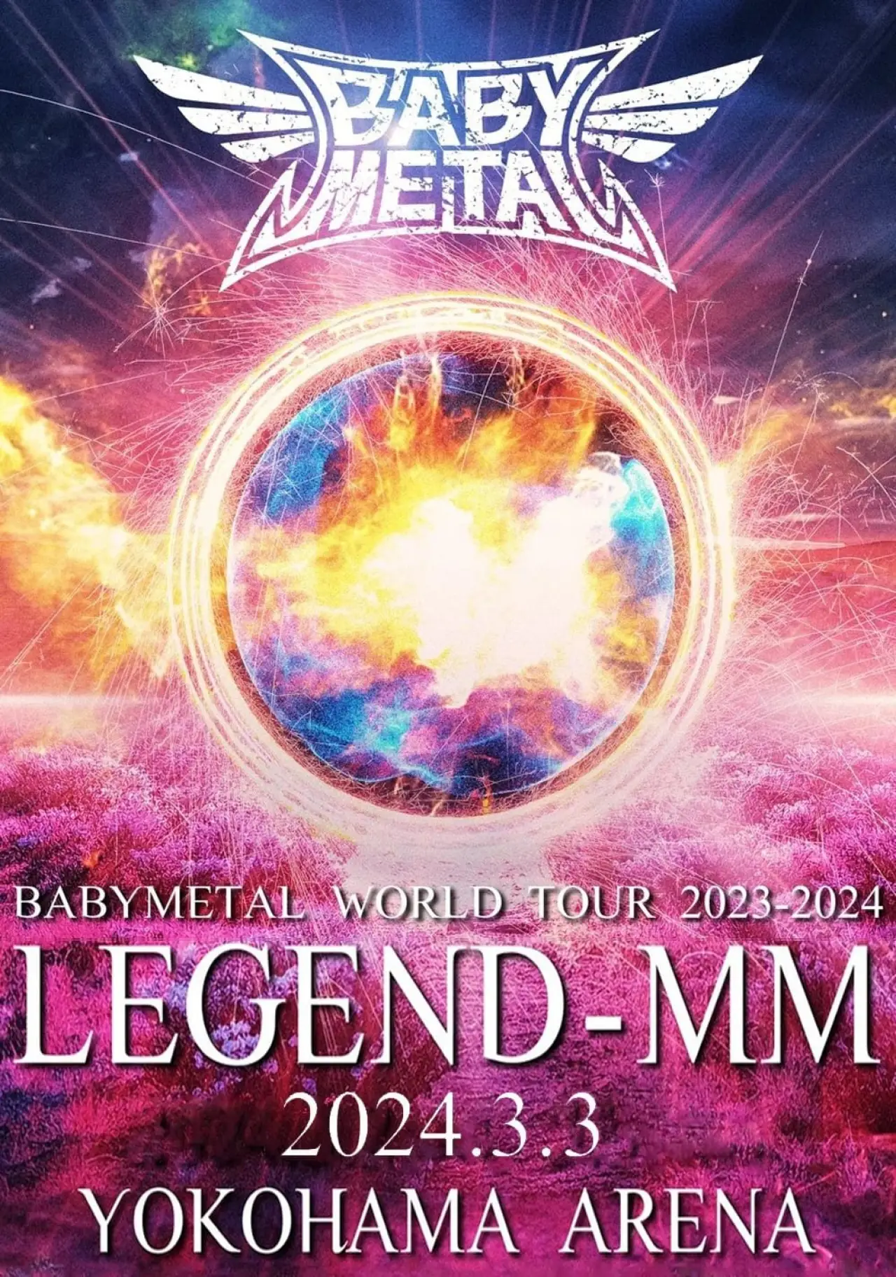 Plakat filmowy "BABYMETAL WORLD TOUR 2023 - 2024 LEGEND - MM - "21 NIGHT""