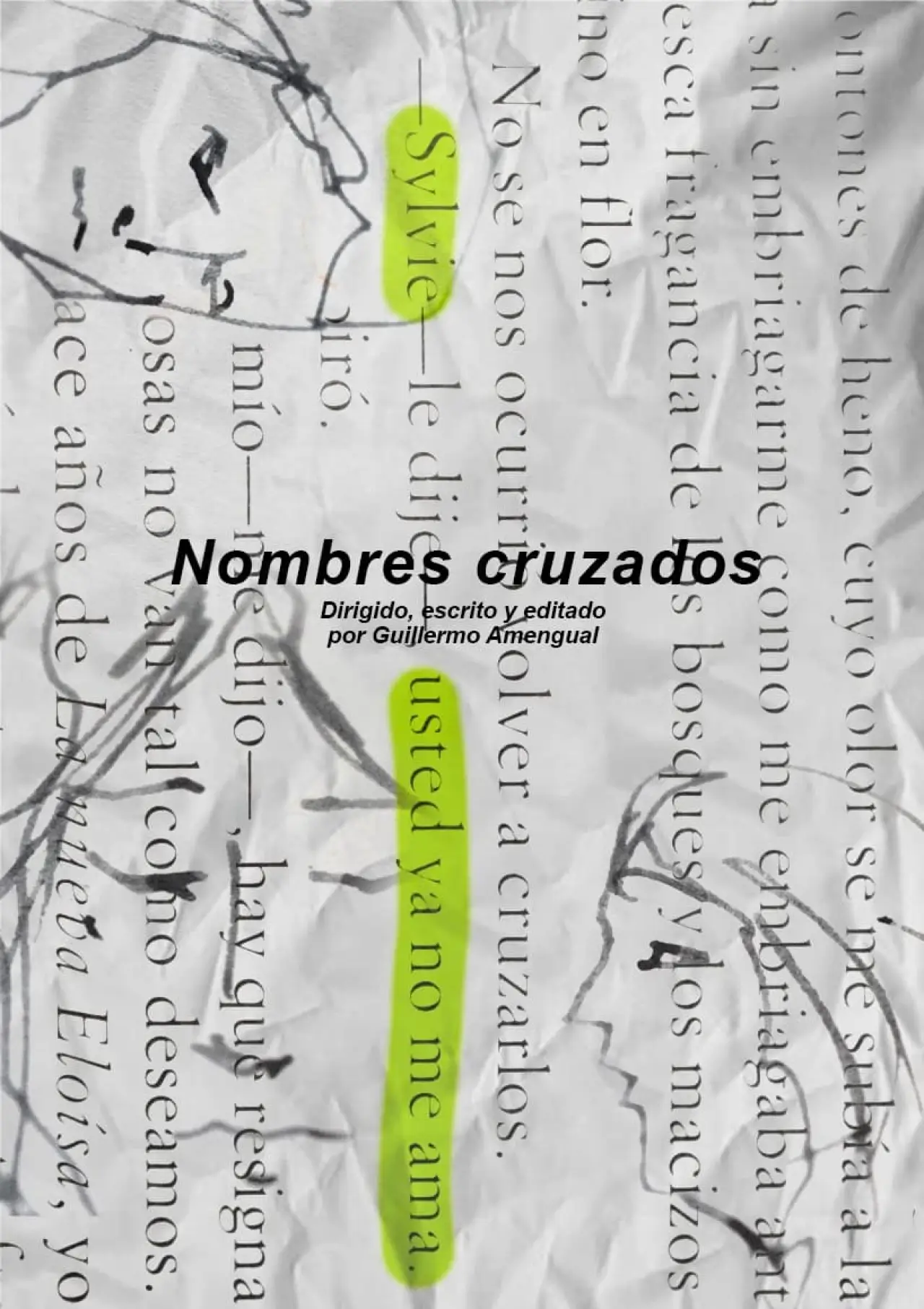 Plakat filmowy "Nombres cruzados"