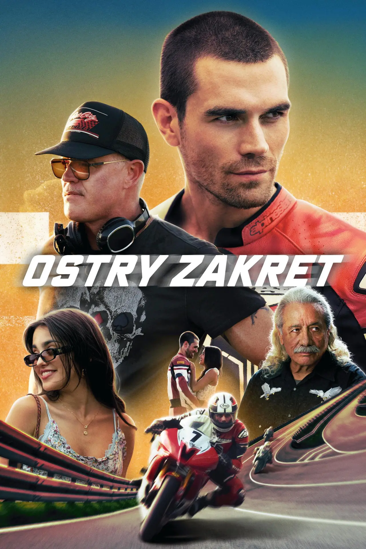 Plakat filmowy "Ostry zakręt"