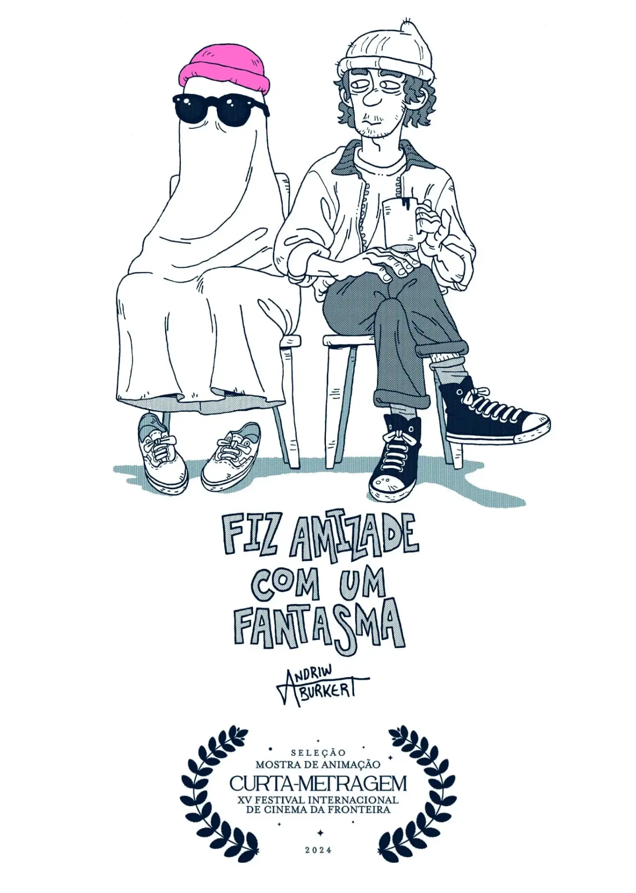 Plakat filmowy "Fiz Amizade com um Fantasma"