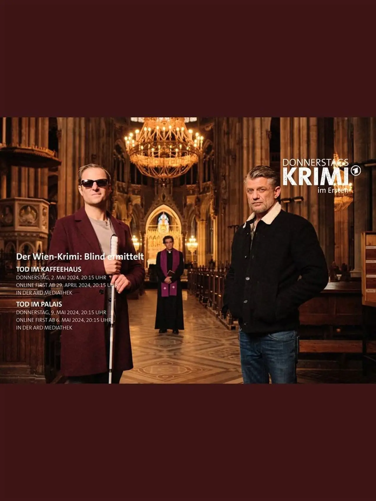 Plakat filmowy "Blind ermittelt: Tod im Kaffeehaus"