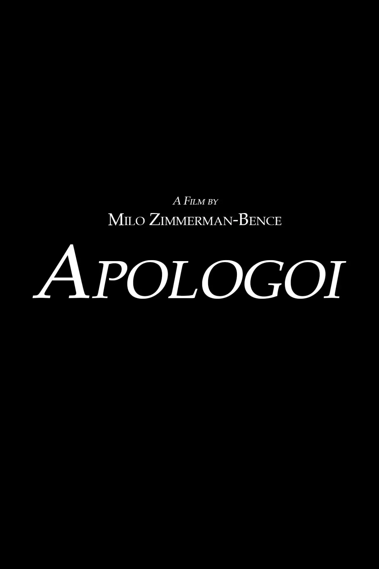 Plakat filmowy "Apologoi"