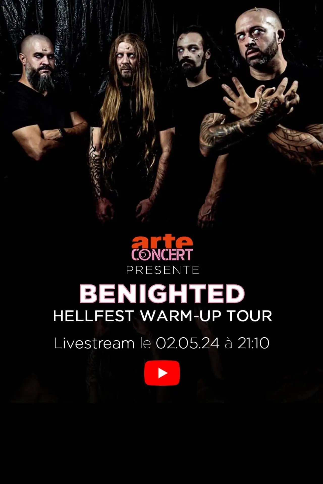 Plakat filmowy "Benighted - Hellfest Warm-Up Tour à la Philharmonie de Paris"