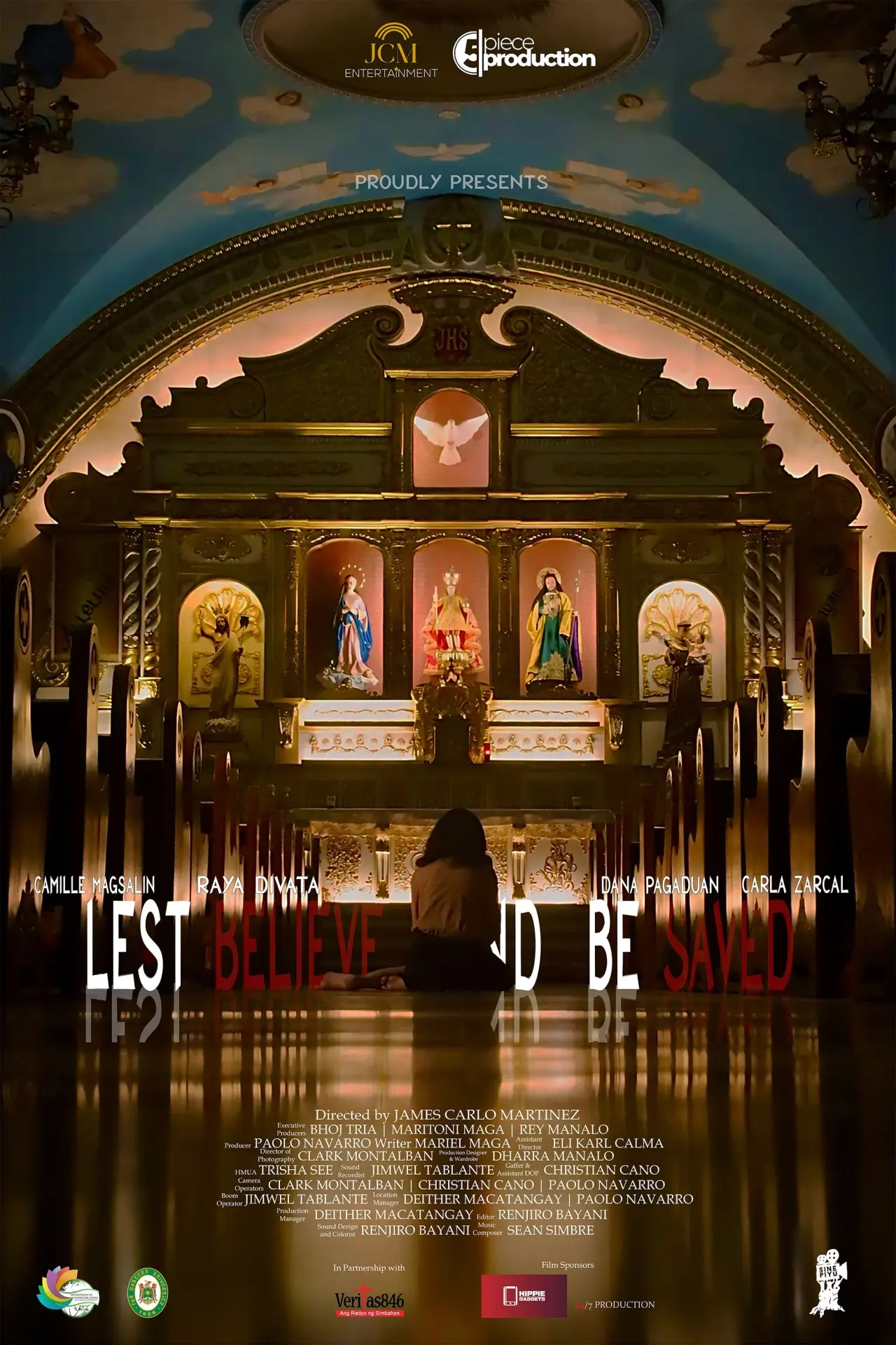 Plakat filmowy "Lest Believe and Be Saved"