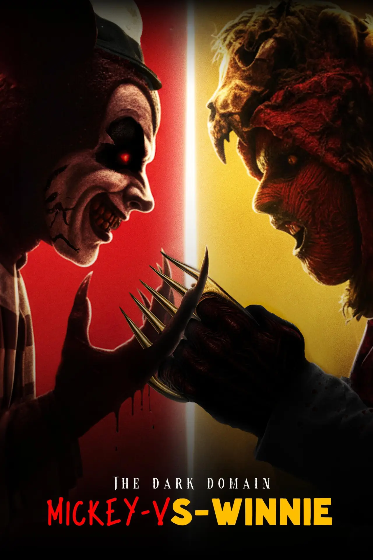 Plakat filmowy "The Dark Domain: Mickey-vs-Winnie"