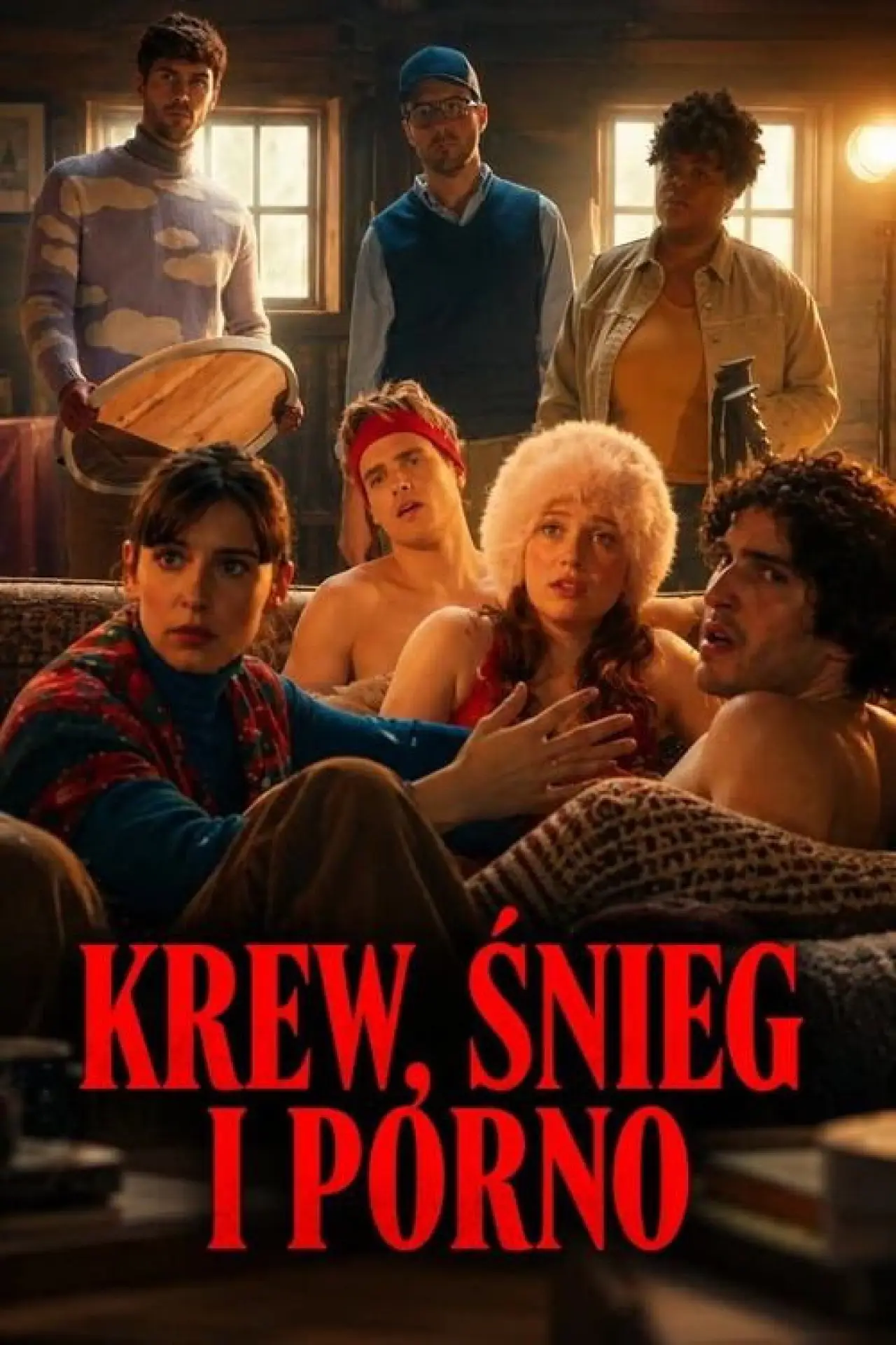 Plakat filmowy "Krew, śnieg i porno"