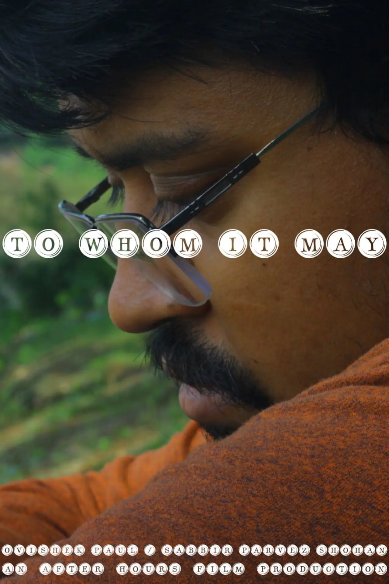 Plakat filmowy "TO WHOM IT MAY"