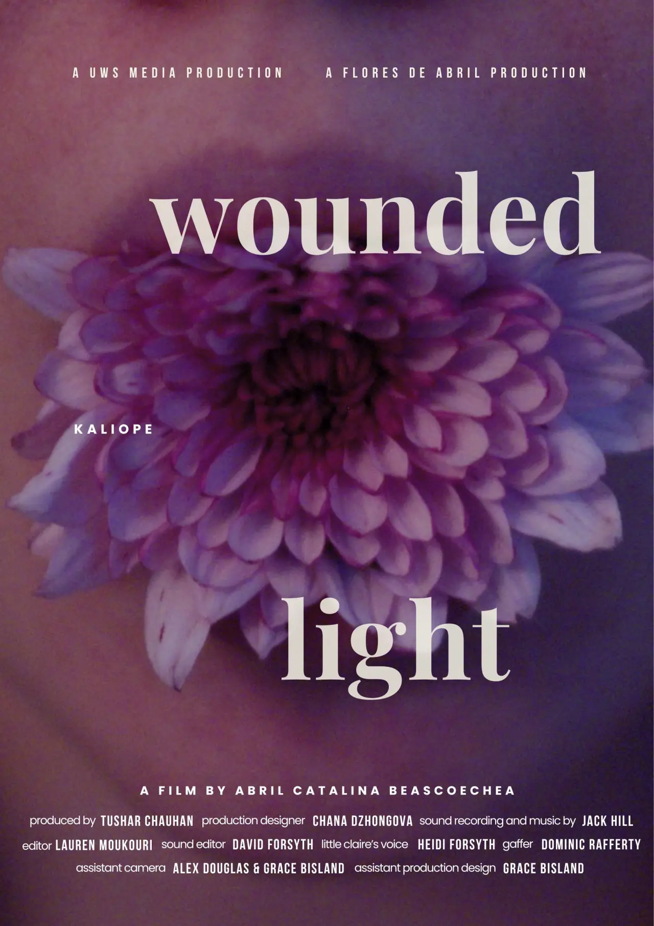 Plakat filmowy "Wounded Light"