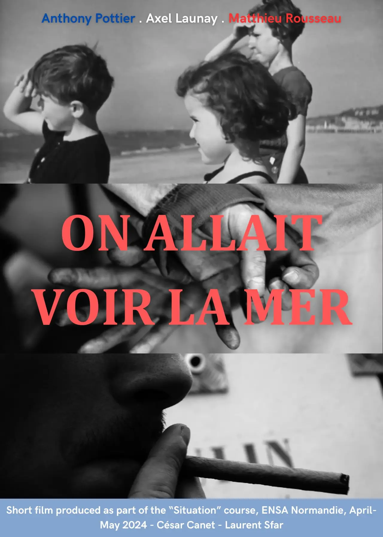 Plakat filmowy "On allait voir la mer"