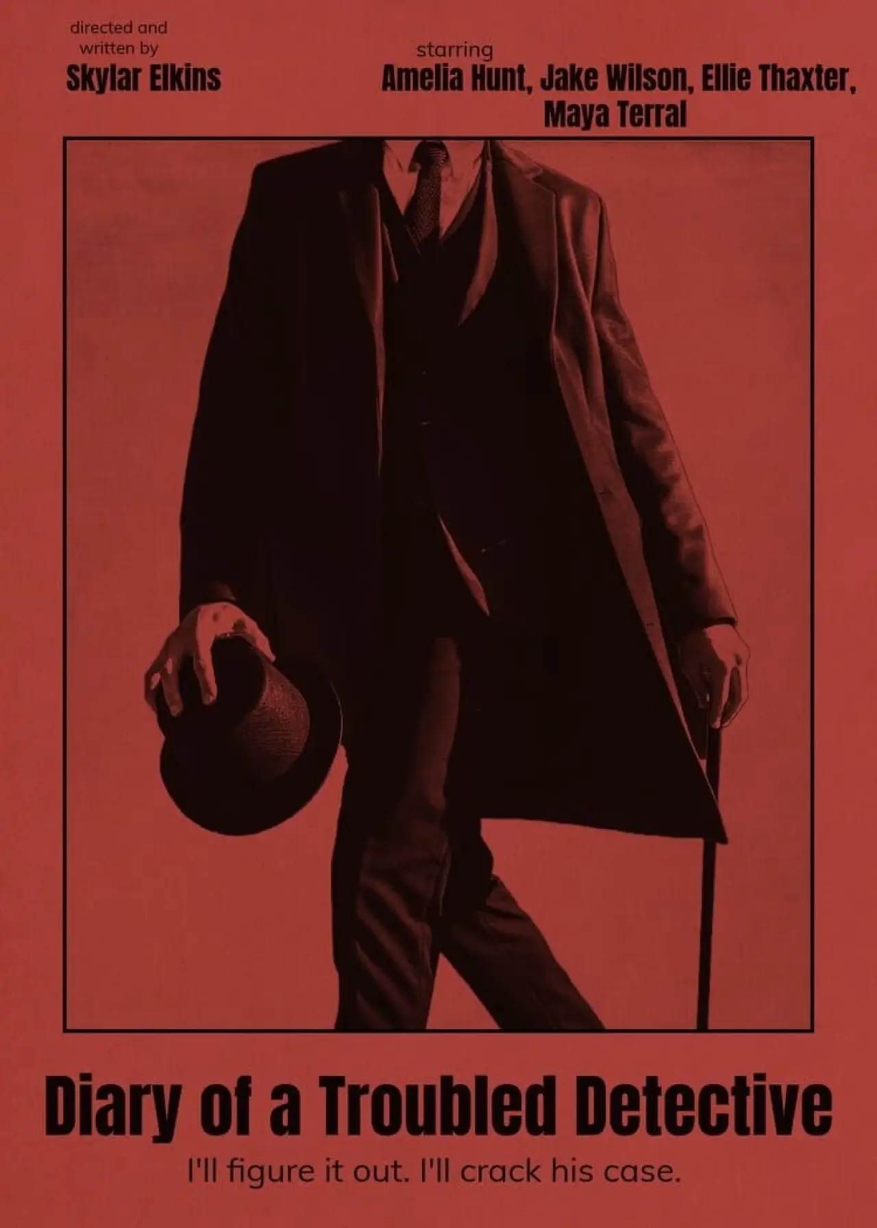 Plakat filmowy "Diary of a Troubled Detective"