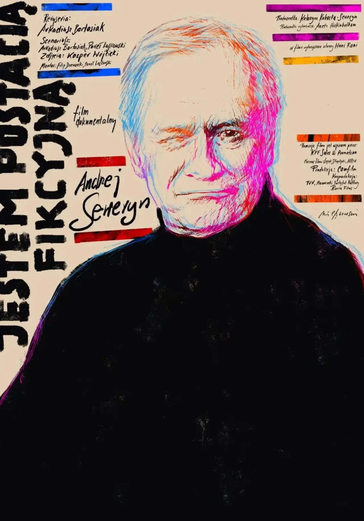 Plakat filmowy "Jestem postacią fikcyjną"