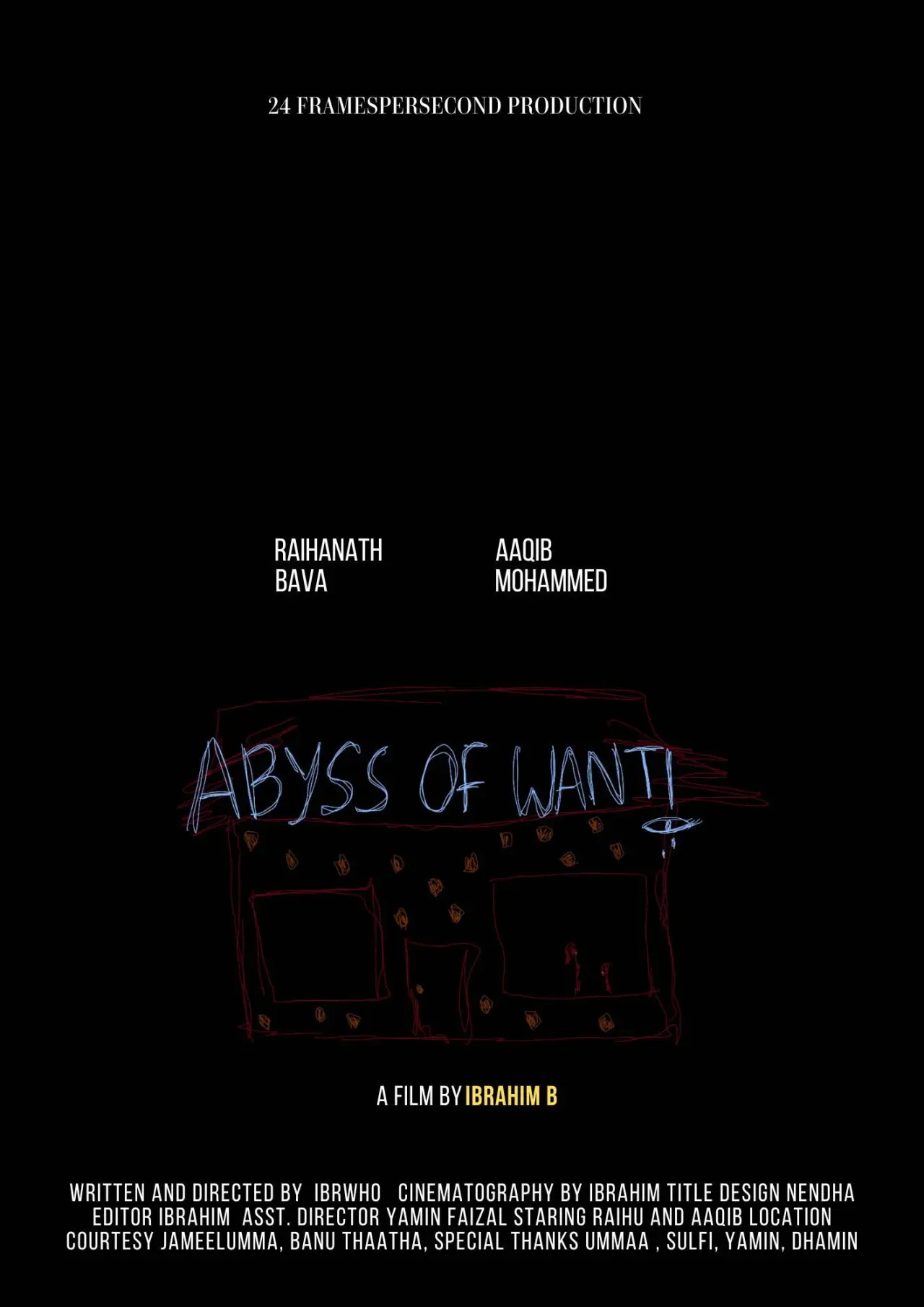 Plakat filmowy "Abyss of want"
