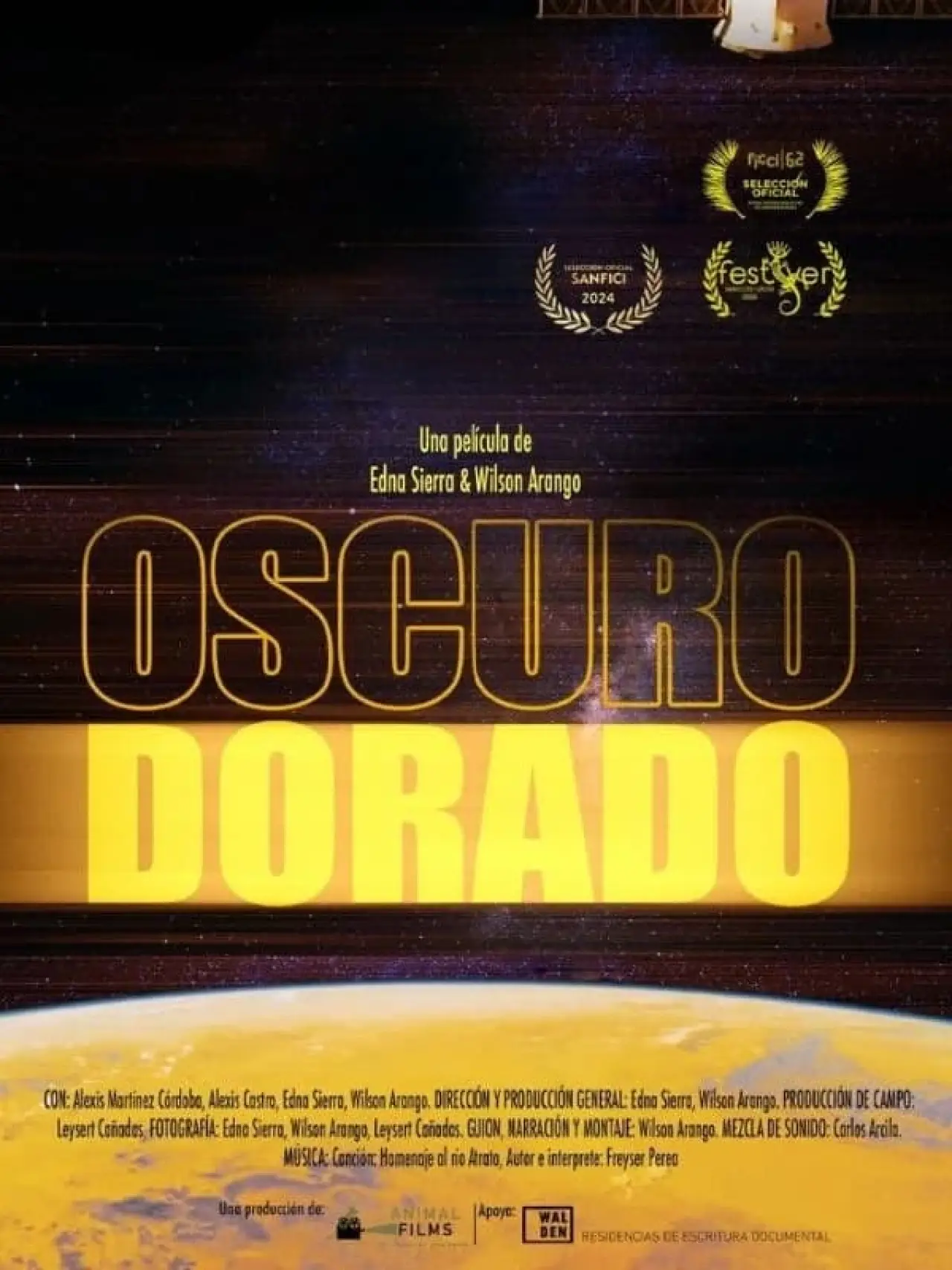 Plakat filmowy "Oscuro Dorado"
