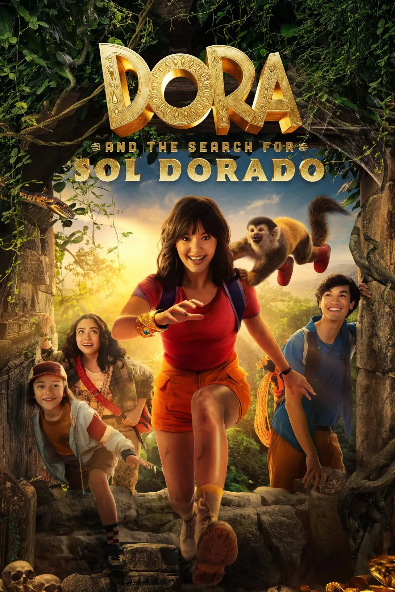 Plakat filmowy "Dora i poszukiwacze Sol Dorado"