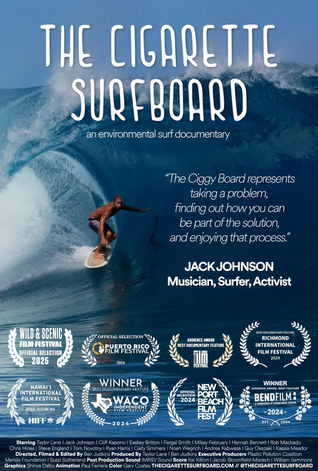 Plakat filmowy "The Cigarette Surfboard"