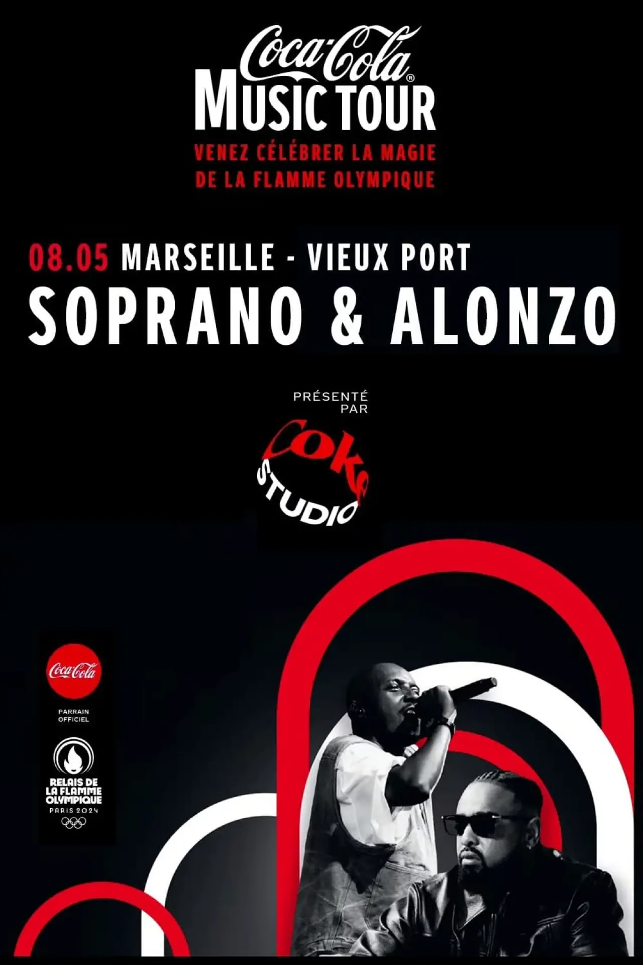 Plakat filmowy "Coca Cola Music Tour - Soprano & Alonzo"
