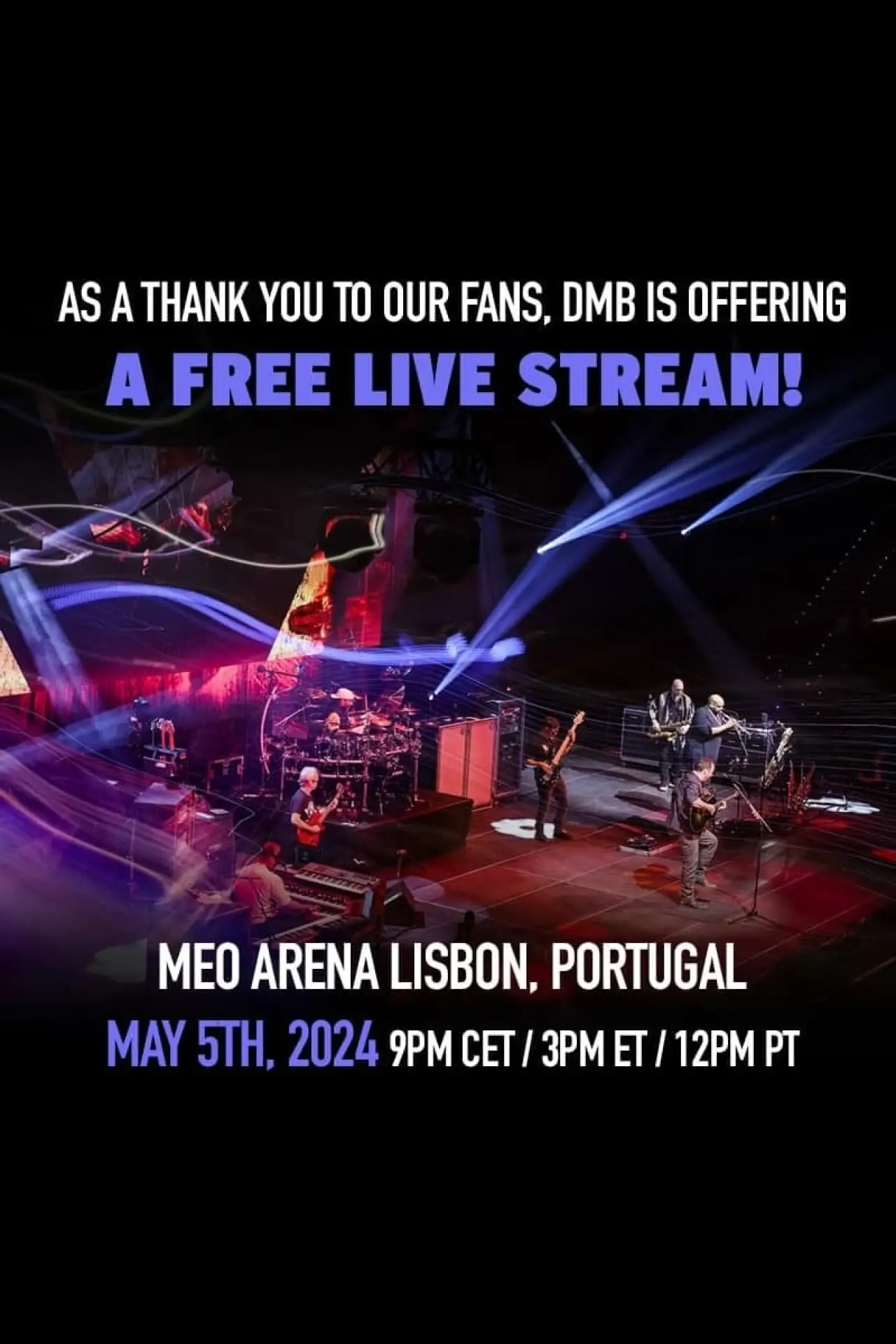 Plakat filmowy "Dave Matthews Band - Live in Lisbon, Portugal"