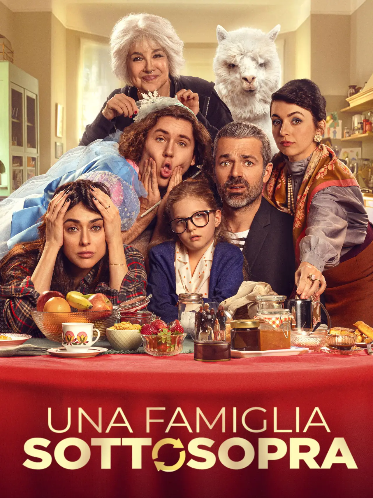 Plakat filmowy "Una famiglia sottosopra"