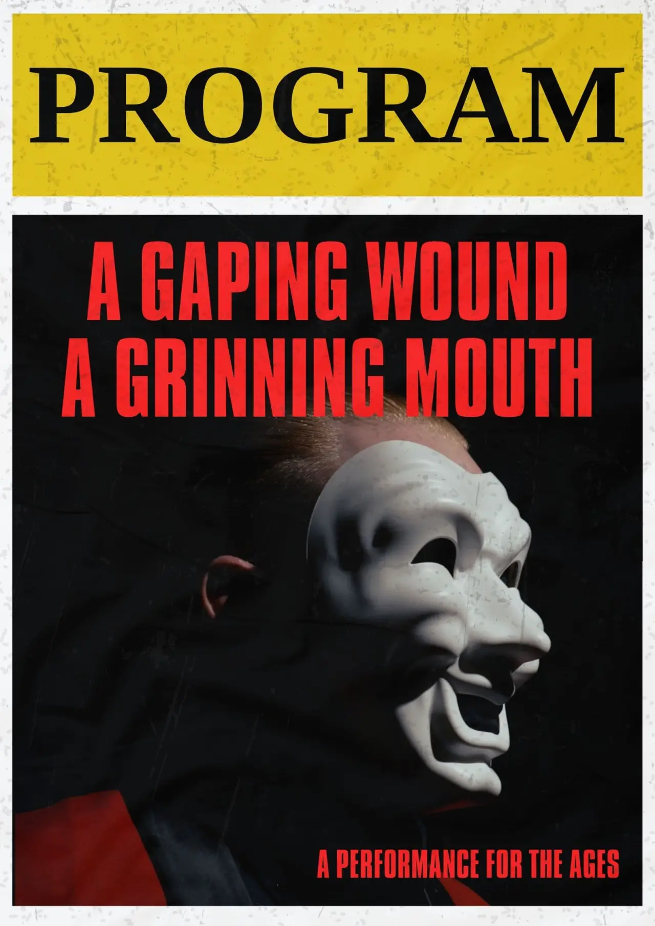 Plakat filmowy "A Gaping Wound, A Grinning Mouth"