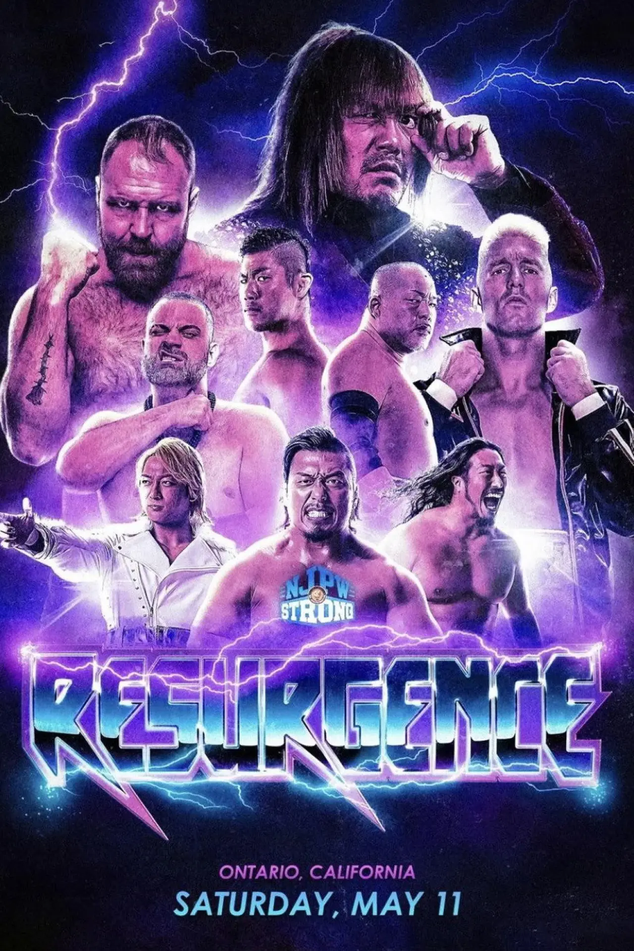 Plakat filmowy "NJPW Resurgence 2024"