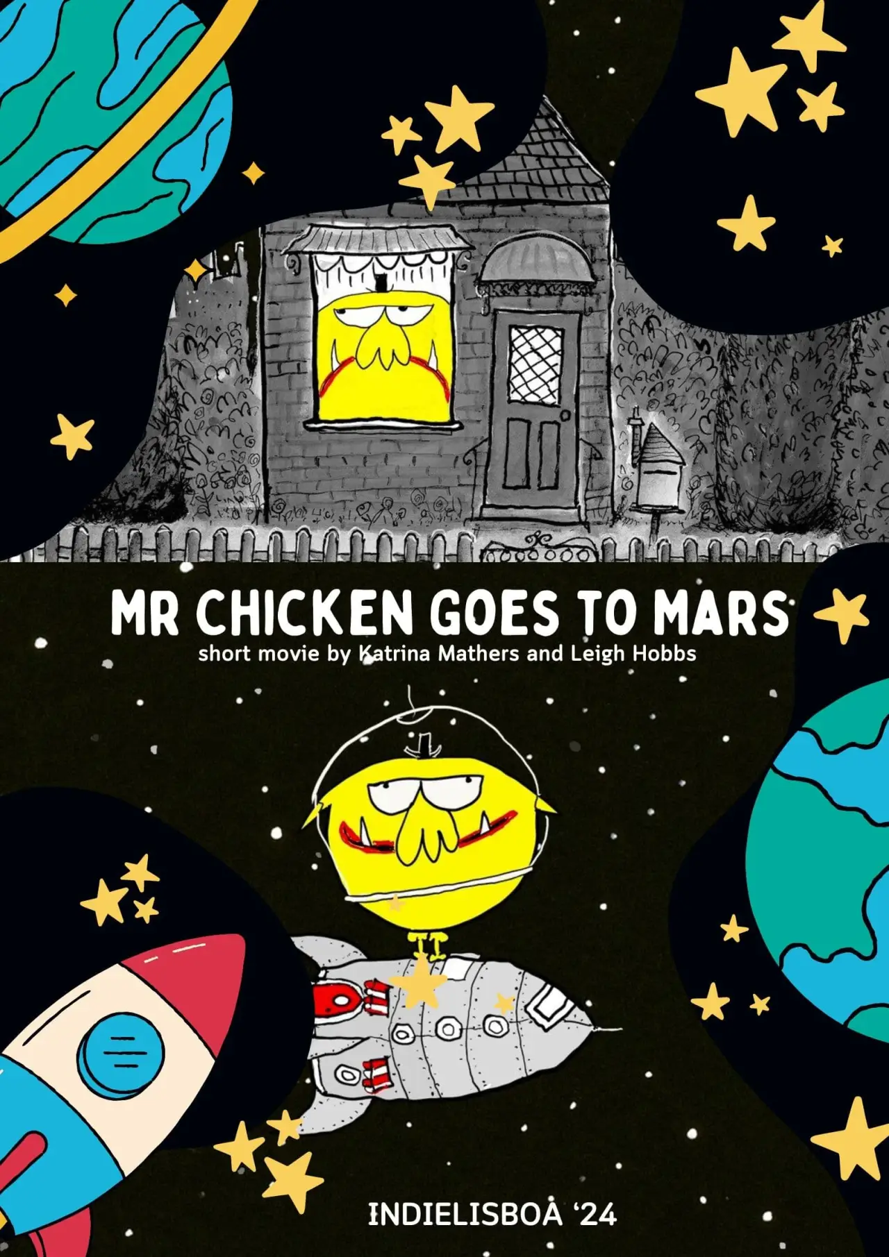 Plakat filmowy "Mr Chicken Goes to Mars"