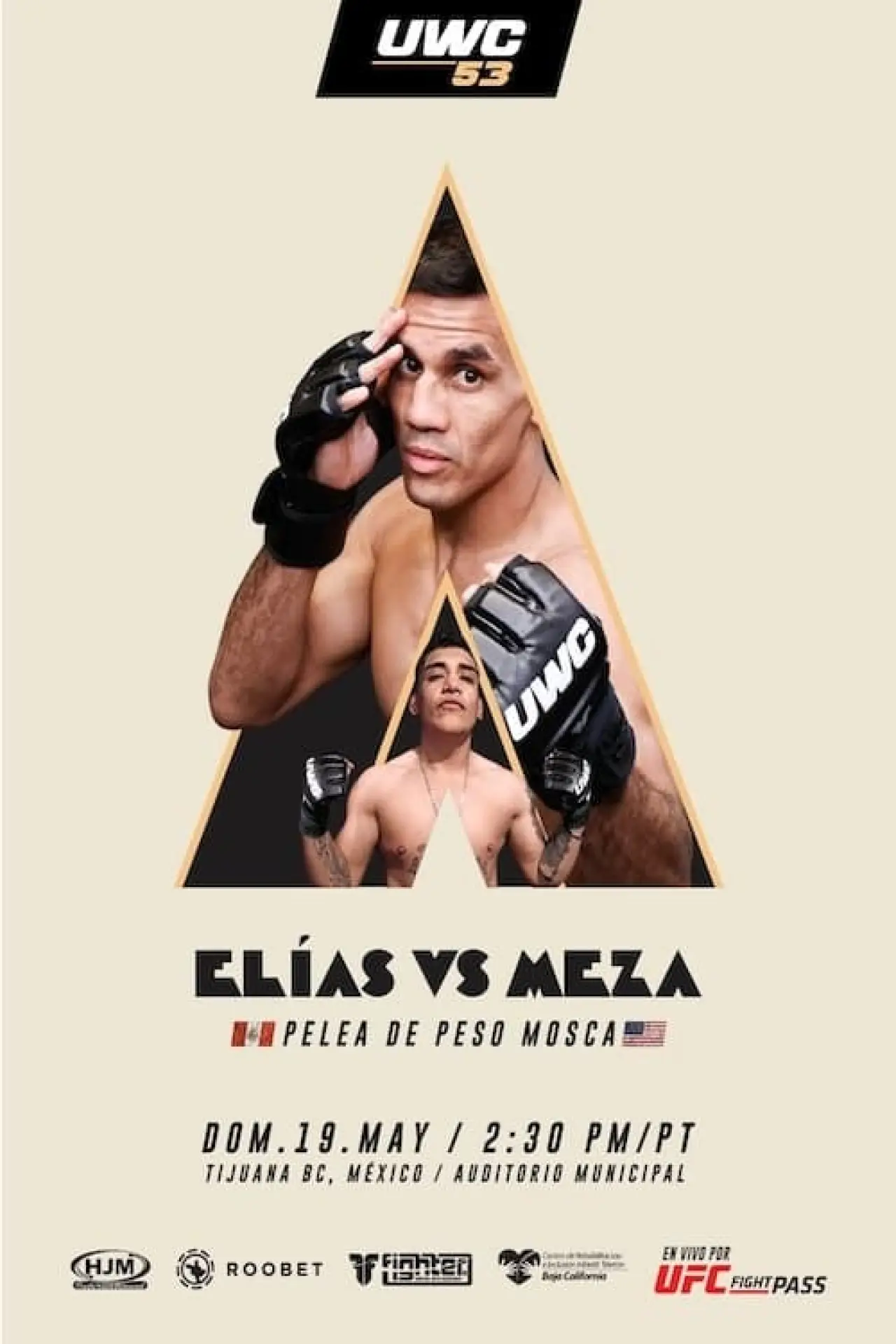 Plakat filmowy "UWC 53: Elias vs. Meza"