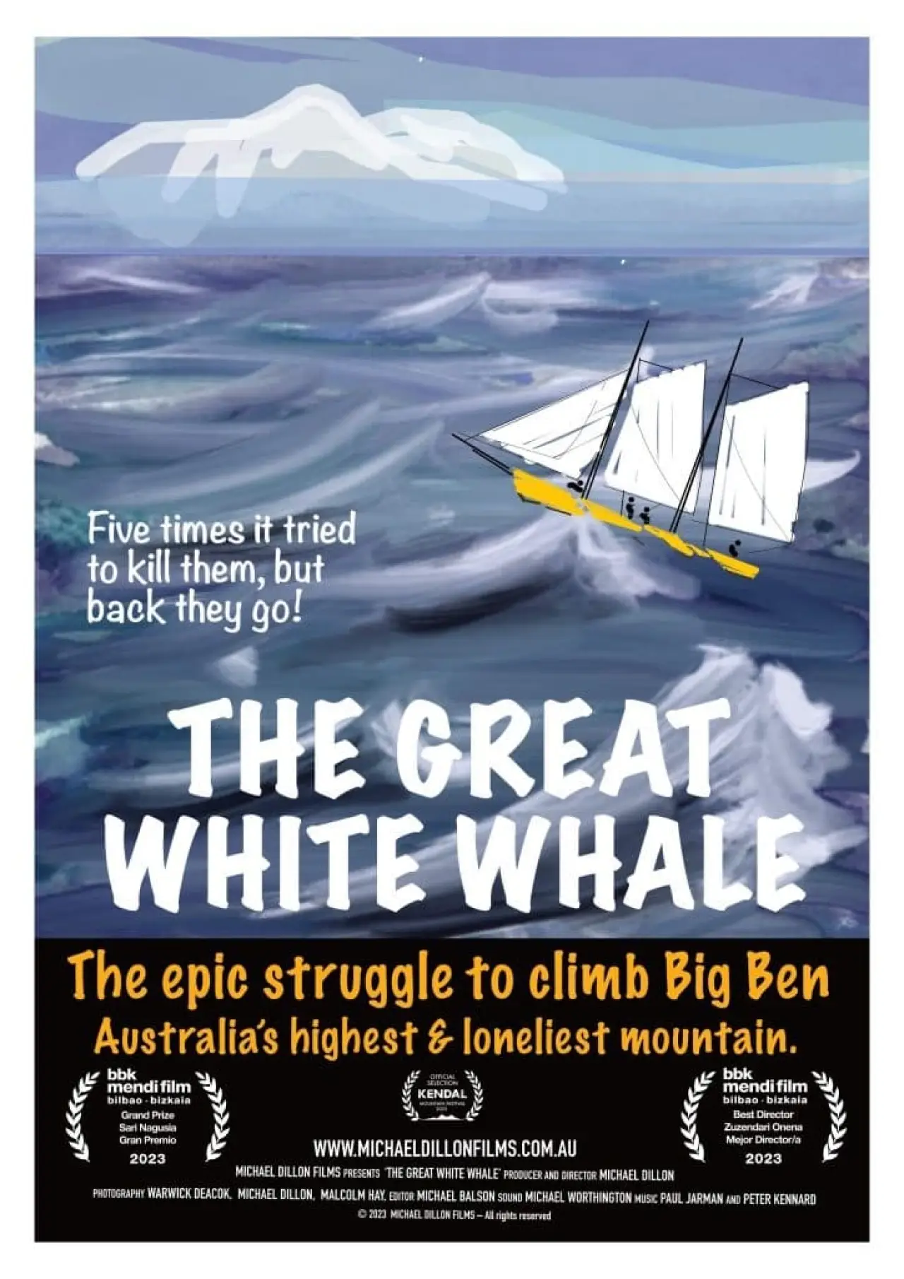 Plakat filmowy "The Great White Whale"