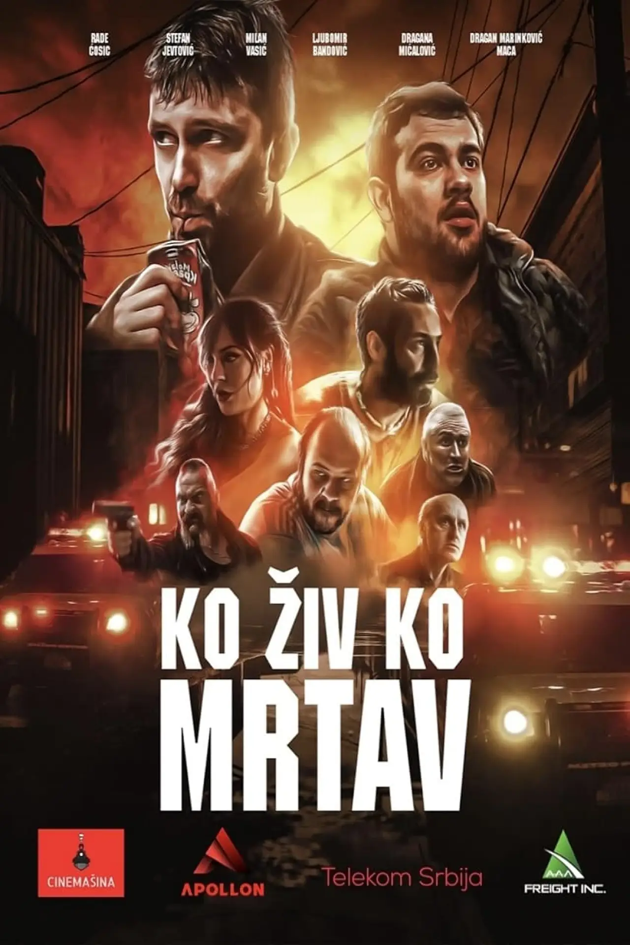 Plakat filmowy "Ko živ ko mrtav"