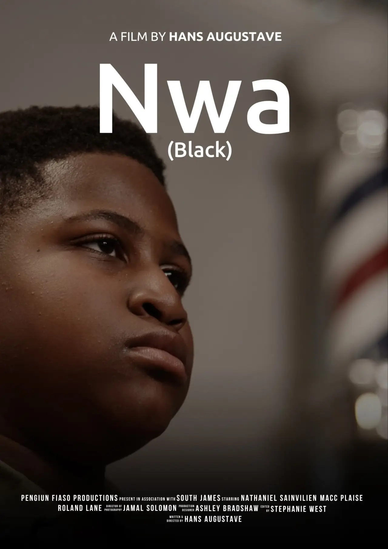 Plakat filmowy "Nwa (Black)"