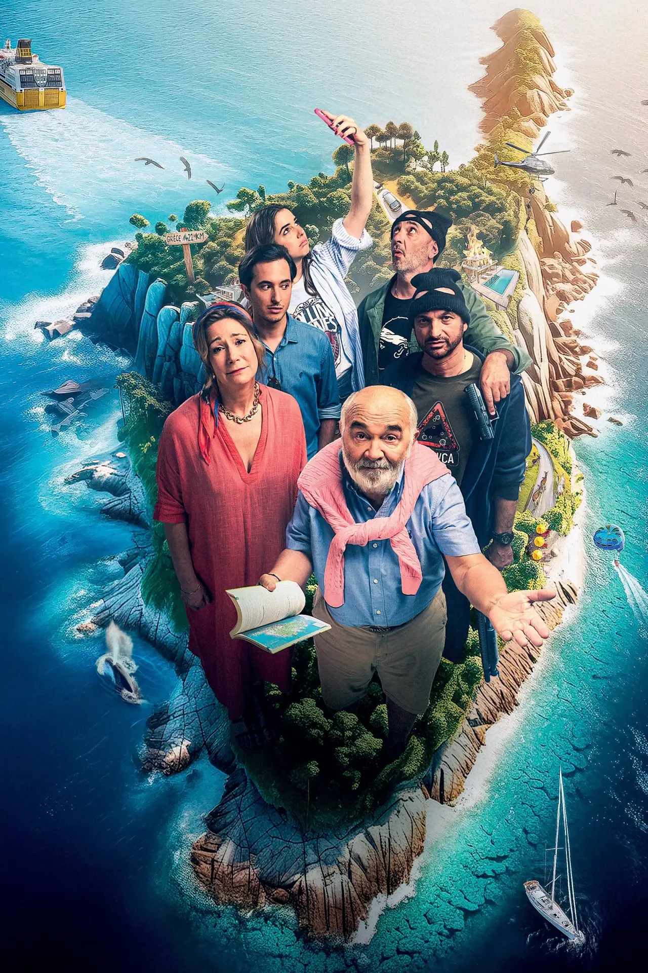 Plakat filmowy "On aurait dû aller en Grèce"
